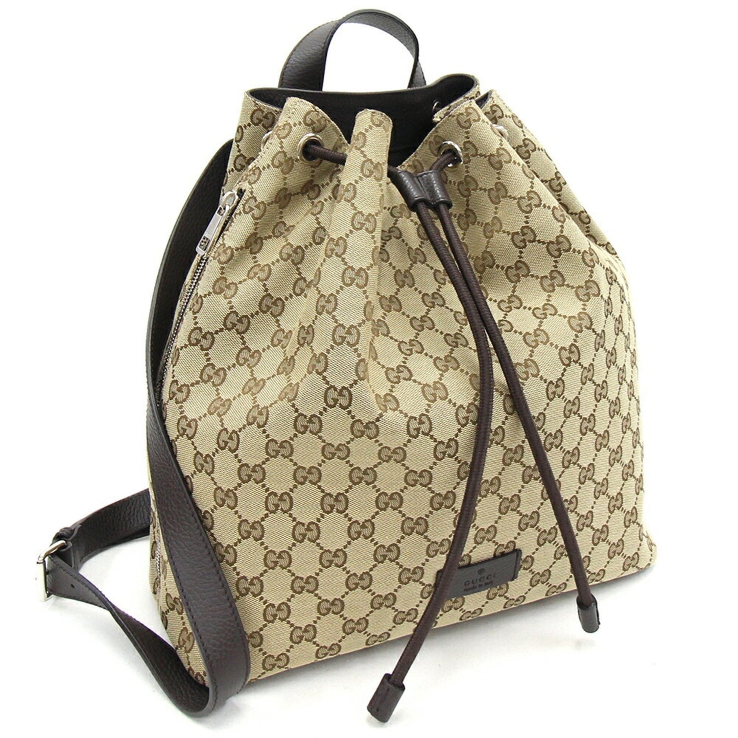 Luxury Gucci Trending 2025 Backpack GG Canvas 449175 Beige Leather Men Women