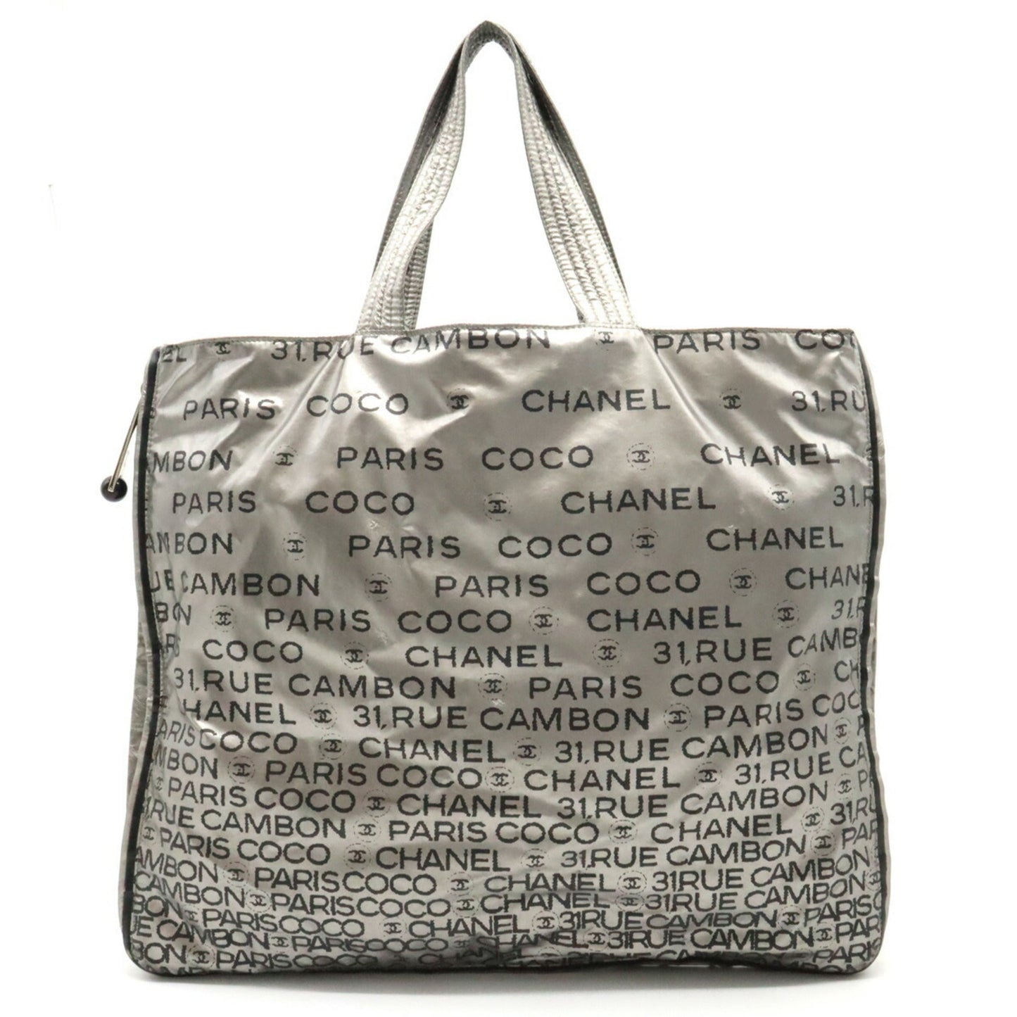 Luxury Chanel Unlimited Tote Bag Large Shoulder Nylon Silver 6113