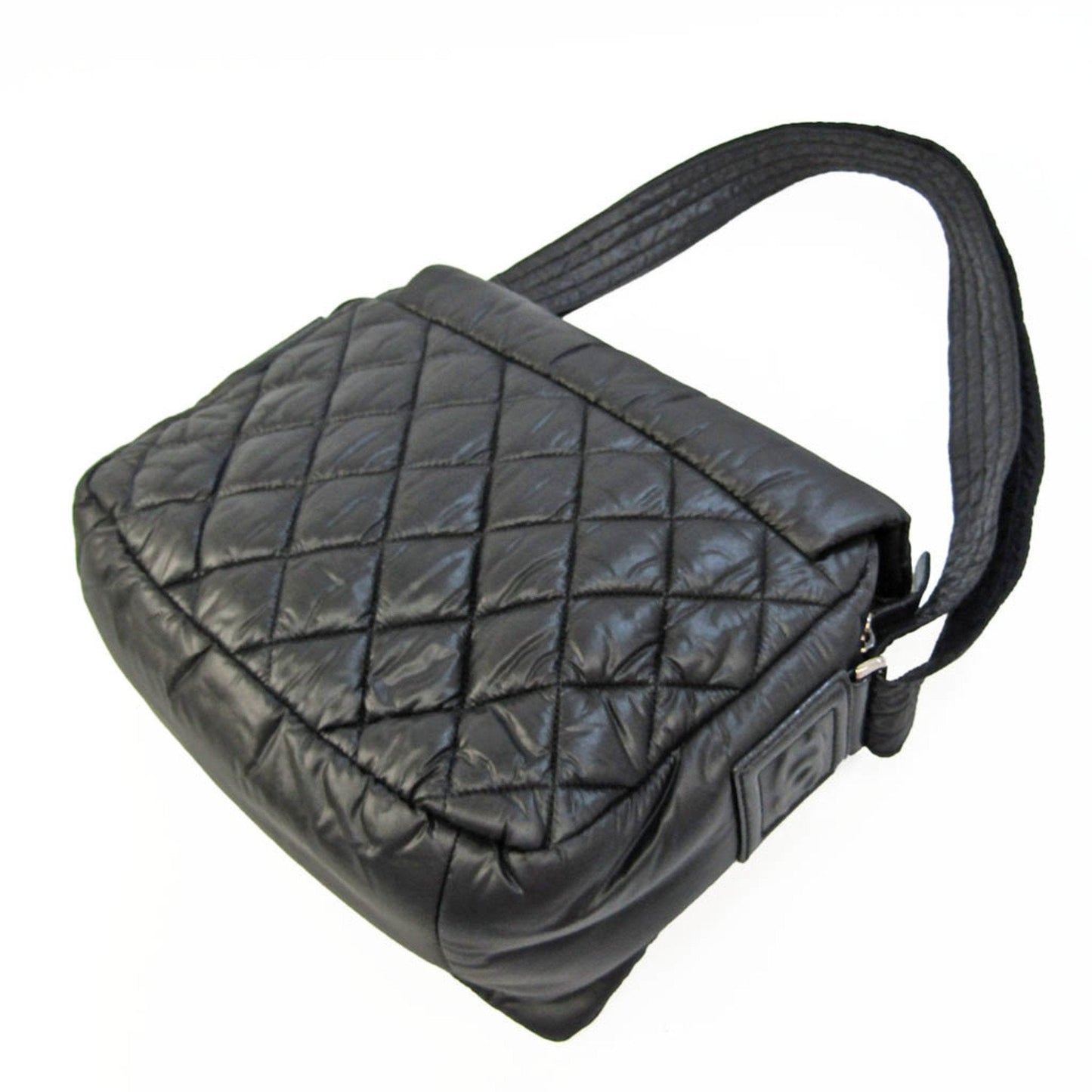 Luxury Chanel Coco Cocoon Women's Nylon Shoulder Bag Black