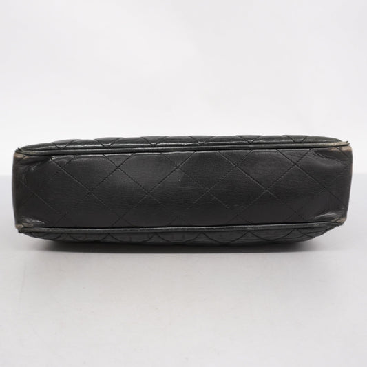 CHANEL  Matelasse Chain Shoulder Women's Leather Shoulder Bag Black