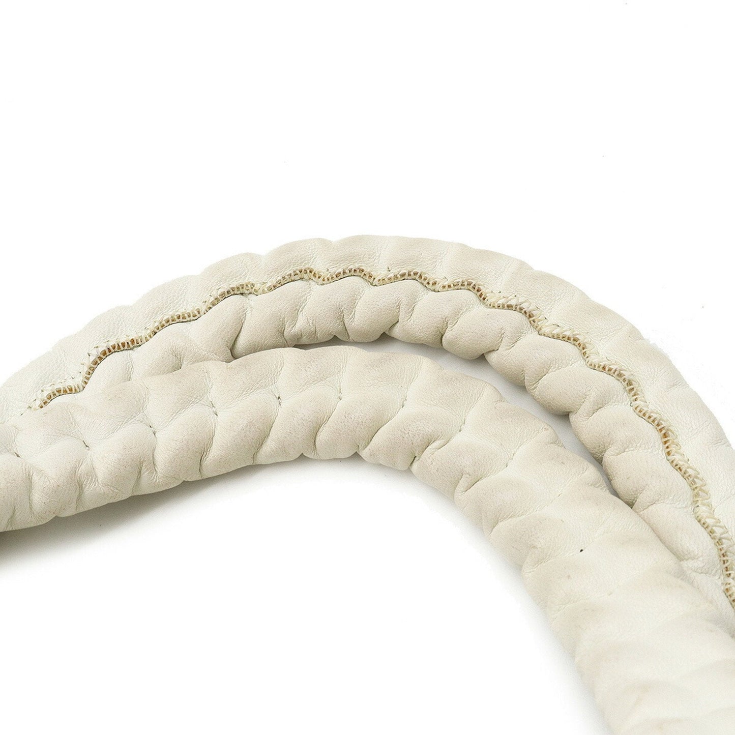 Luxury Chanel here mark handbag leather white