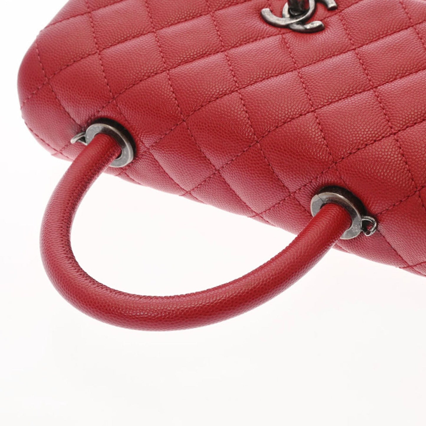 Luxury Chanel matelasse XS red tone A92990 ladies caviar skin bag