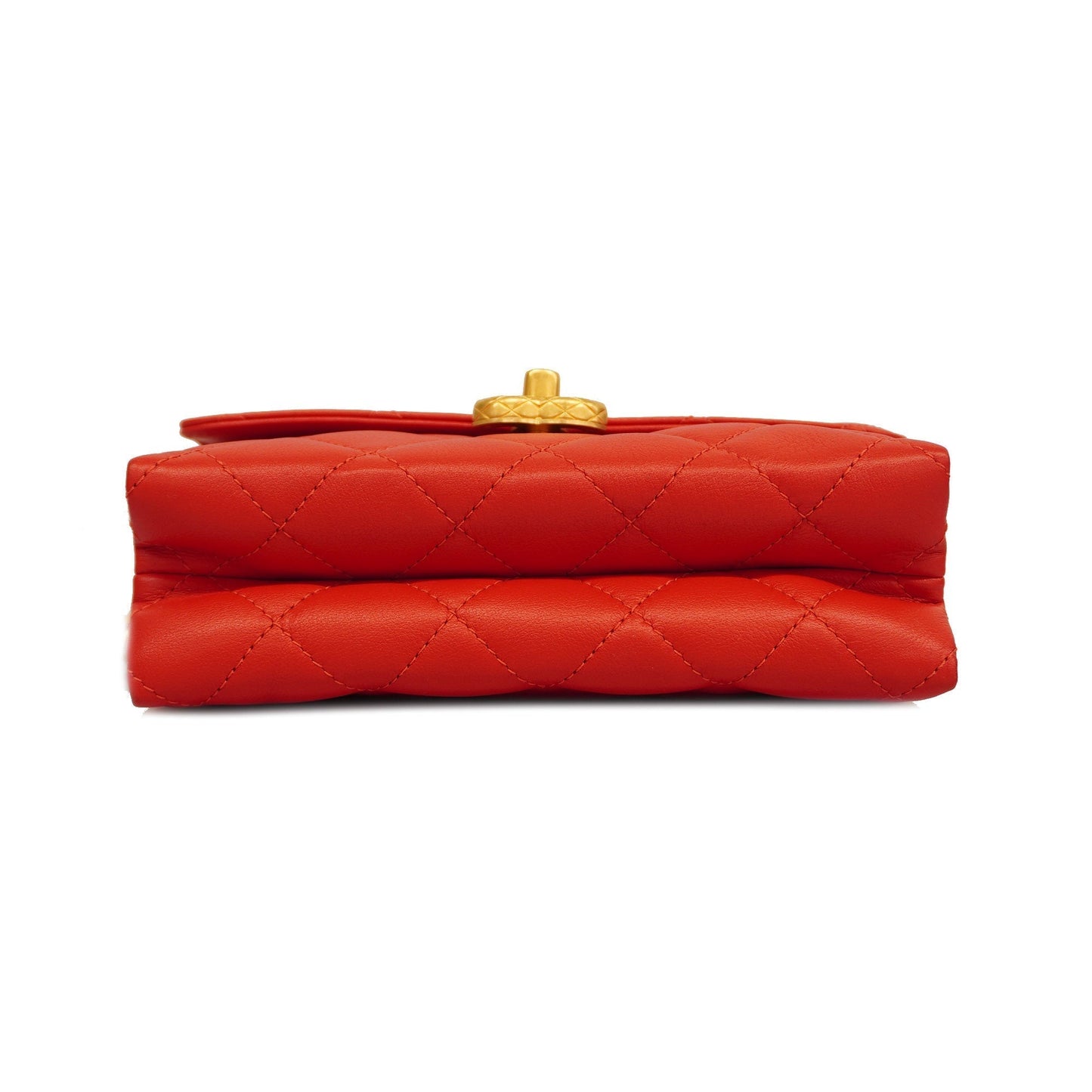 CHANEL  Matelasse Chain Shoulder Women's Leather Shoulder Bag Red Color
