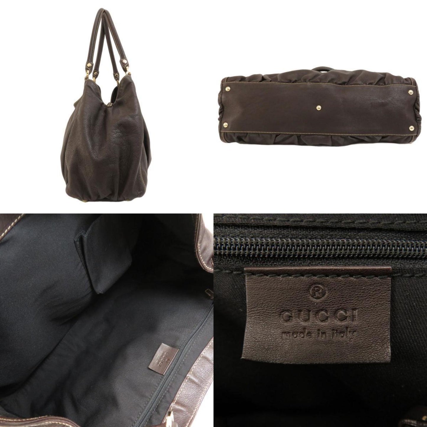 Luxury Gucci 189835 Abbey Tote Bag Leather Ladies