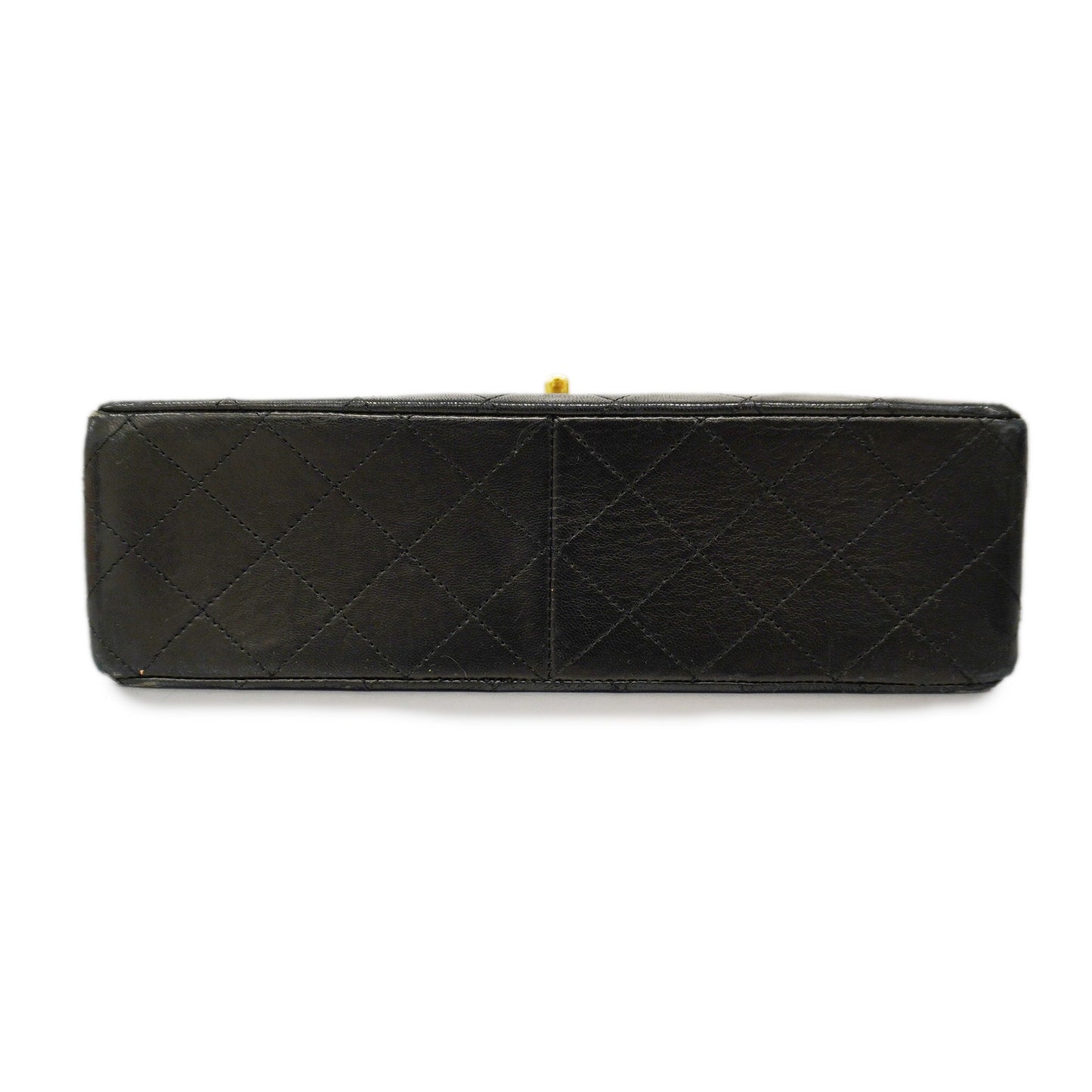 CHANEL  Matelasse W Flap W Chain Lambskin Women's Leather Shoulder Bag Black