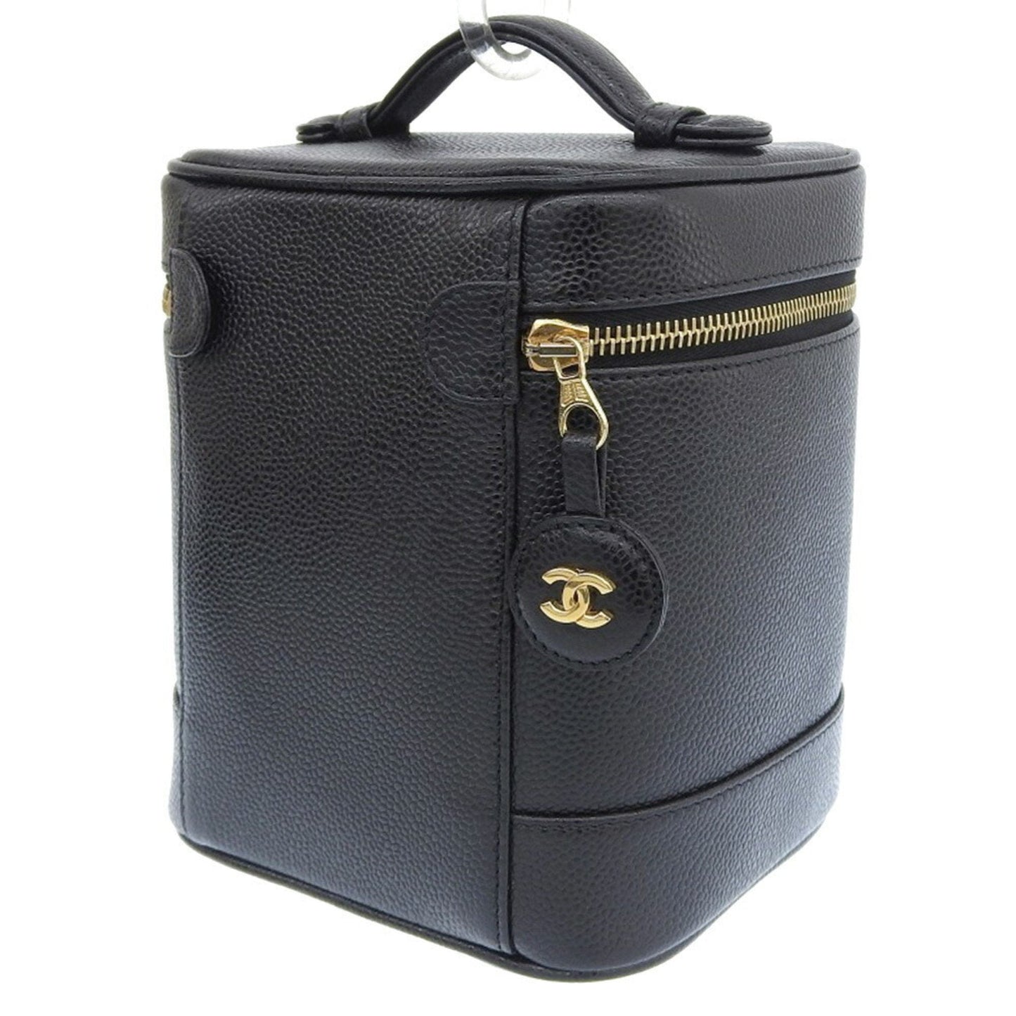 Luxury Chanel Coco Mark Vanity Bag Black No. 7 A01998