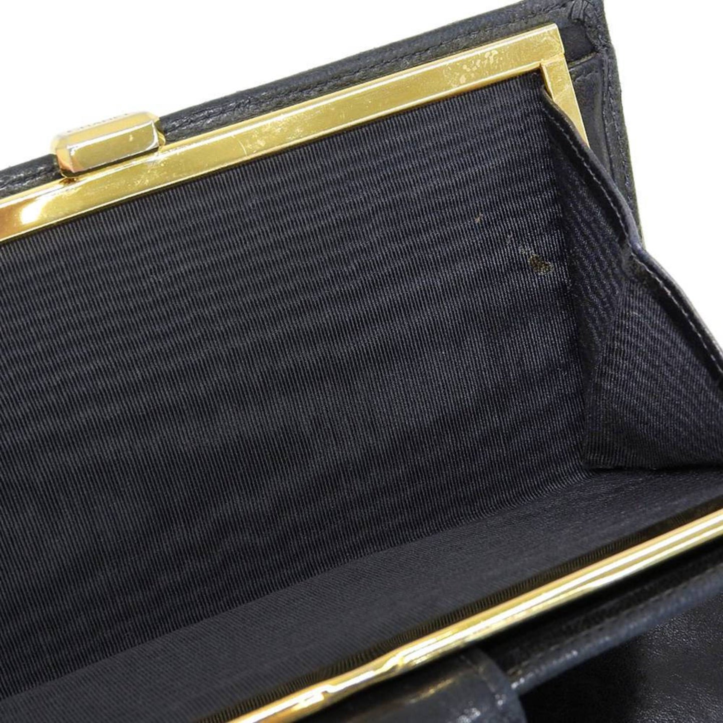 Luxury Chanel Coco Mark bicolore with long wallet leather black