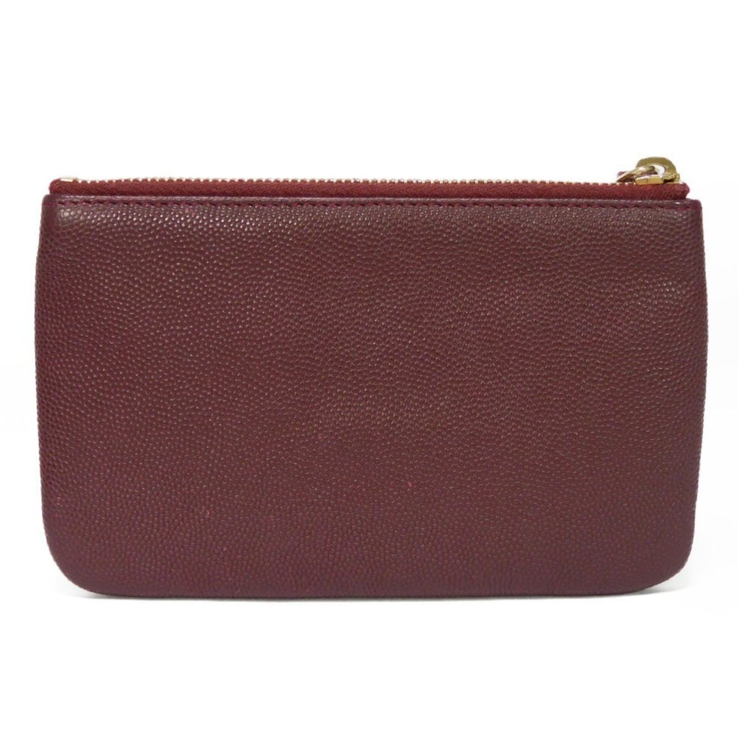 Luxury Chanel Coin Case Deauville Mini Pouch Caviar Skin 28th Series Logo Studs Burgundy AP0793 Men's Women's Wallet