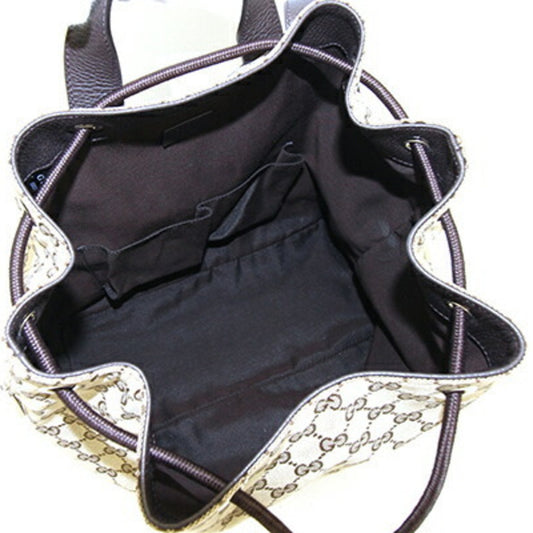 Luxury Gucci Trending 2025 Backpack GG Canvas 449175 Beige Leather Men Women
