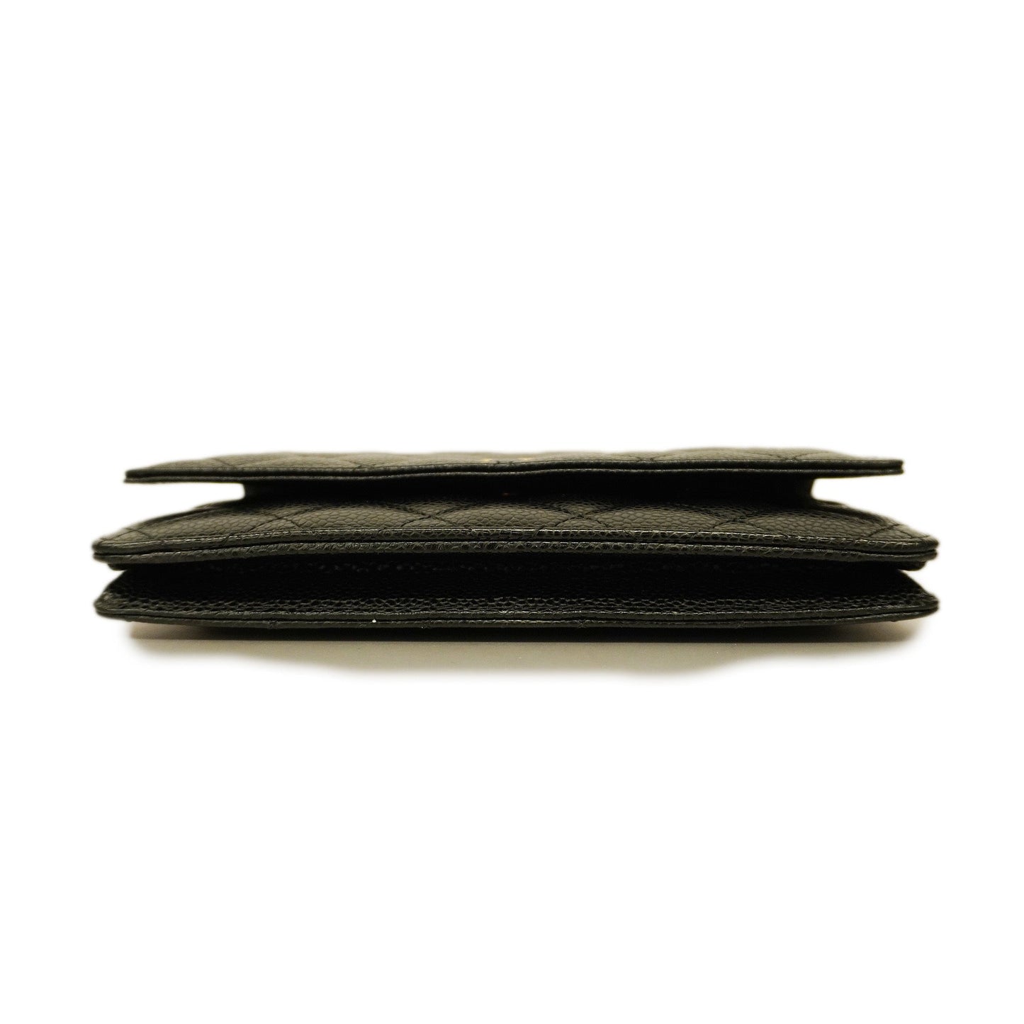 CHANEL  Matelasse Chain Shoulder Gold Hardware Caviar Leather Black