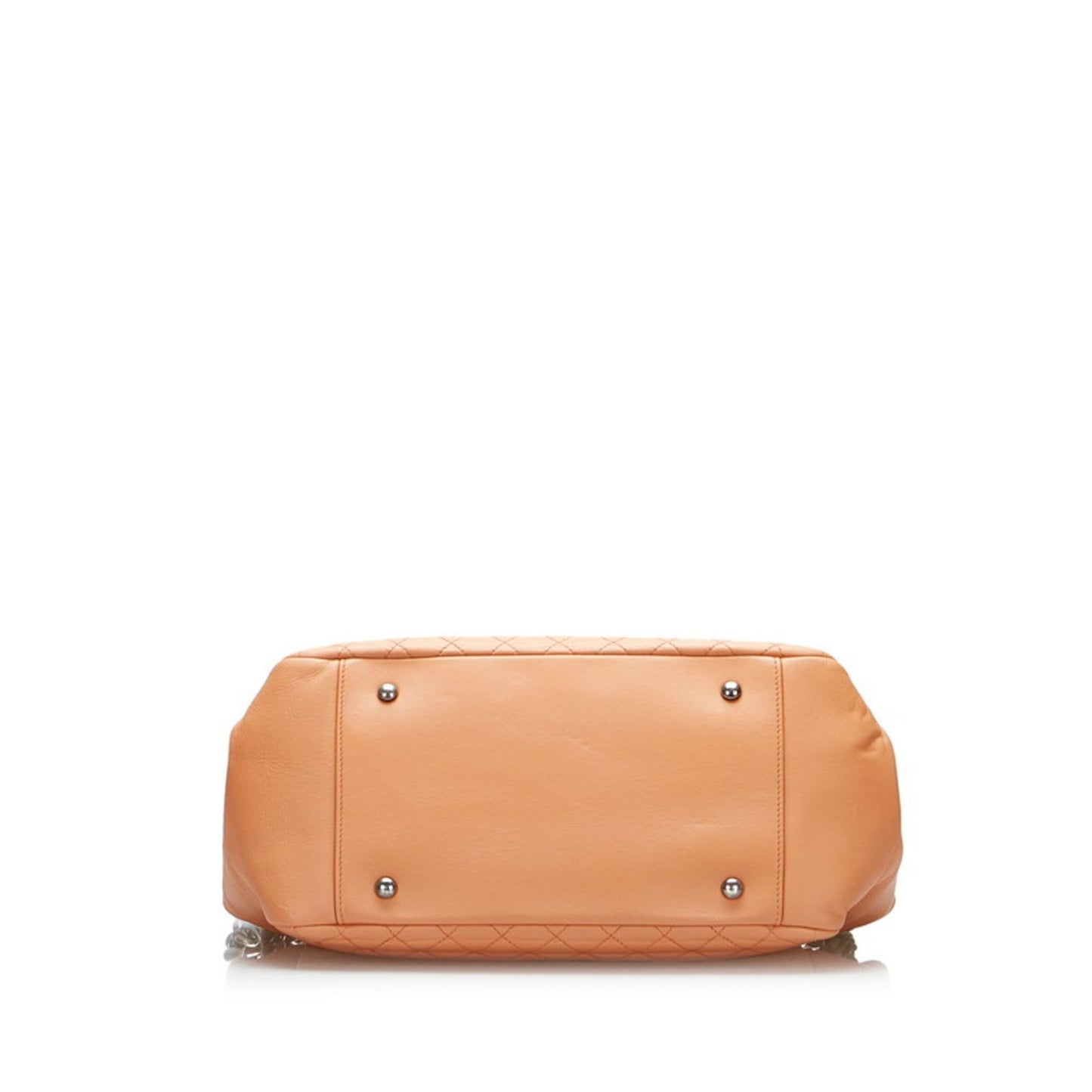 Luxury Chanel Boy Coco Mark One Shoulder Bag Handbag Salmon Pink Leather Ladies