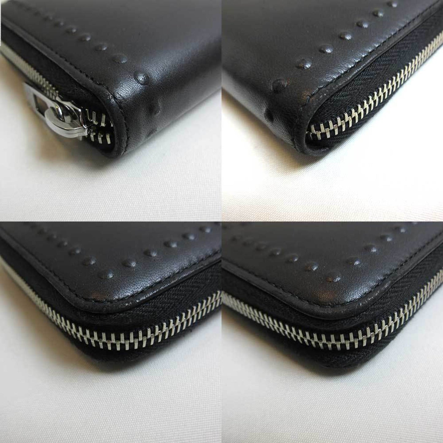 Luxury Chanel wallet long round black lambskin