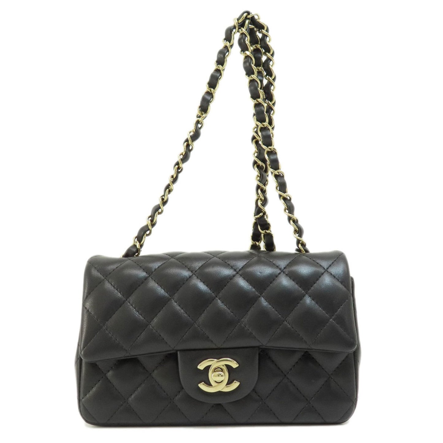 Luxury Chanel Matelasse Shoulder Bag Lambskin Women's