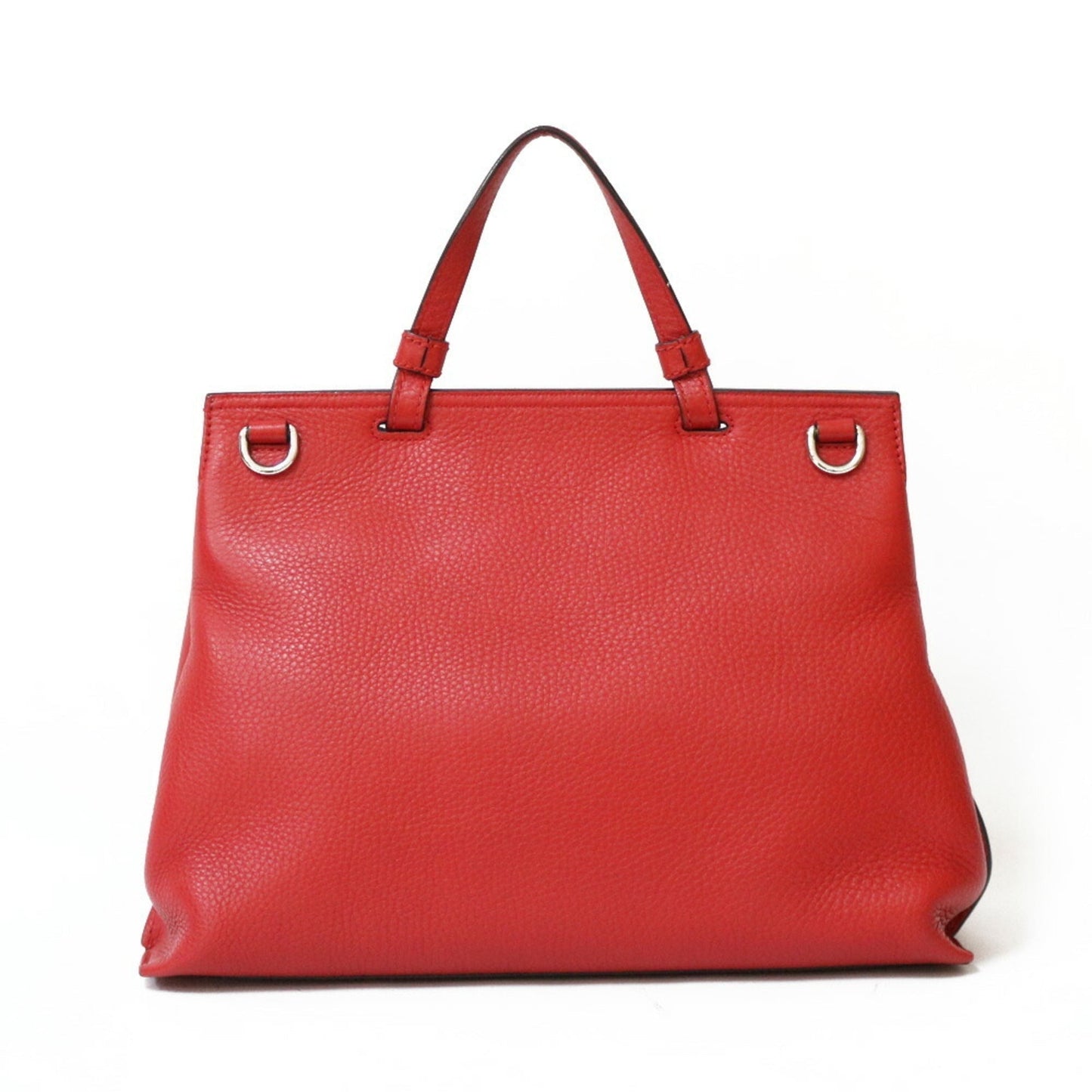 Luxury Gucci Shoulder Bag Bamboo Handbag Red Women's Leather