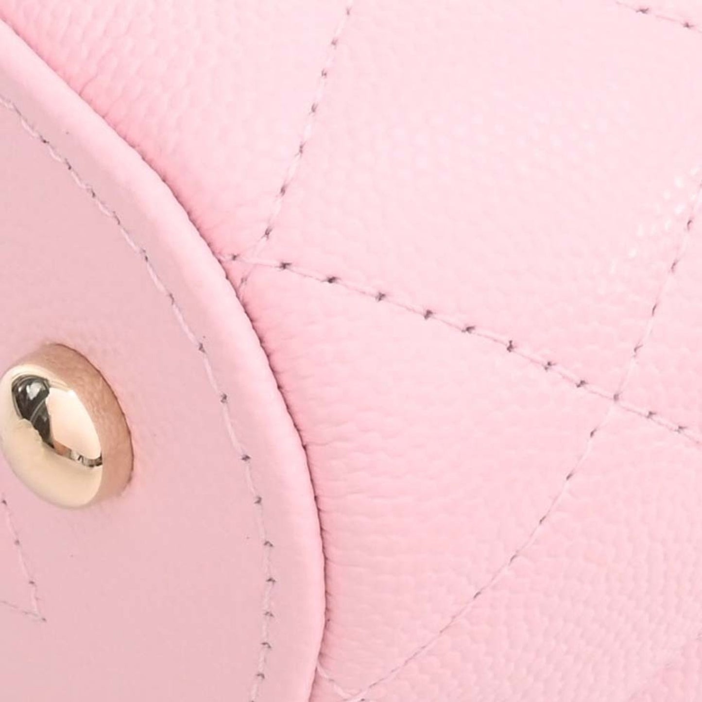 Luxury Chanel Caviar Skin Matelasse Coco Mark Small Vanity Bag Shoulder Pink Ladies