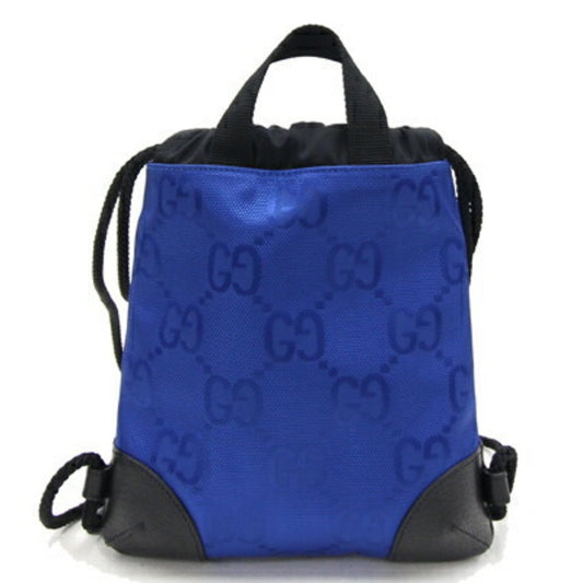 Luxury Gucci Trending 2025 Backpack Off the Grid 643887 Blue Black Nylon Leather Rucksack Unisex GG