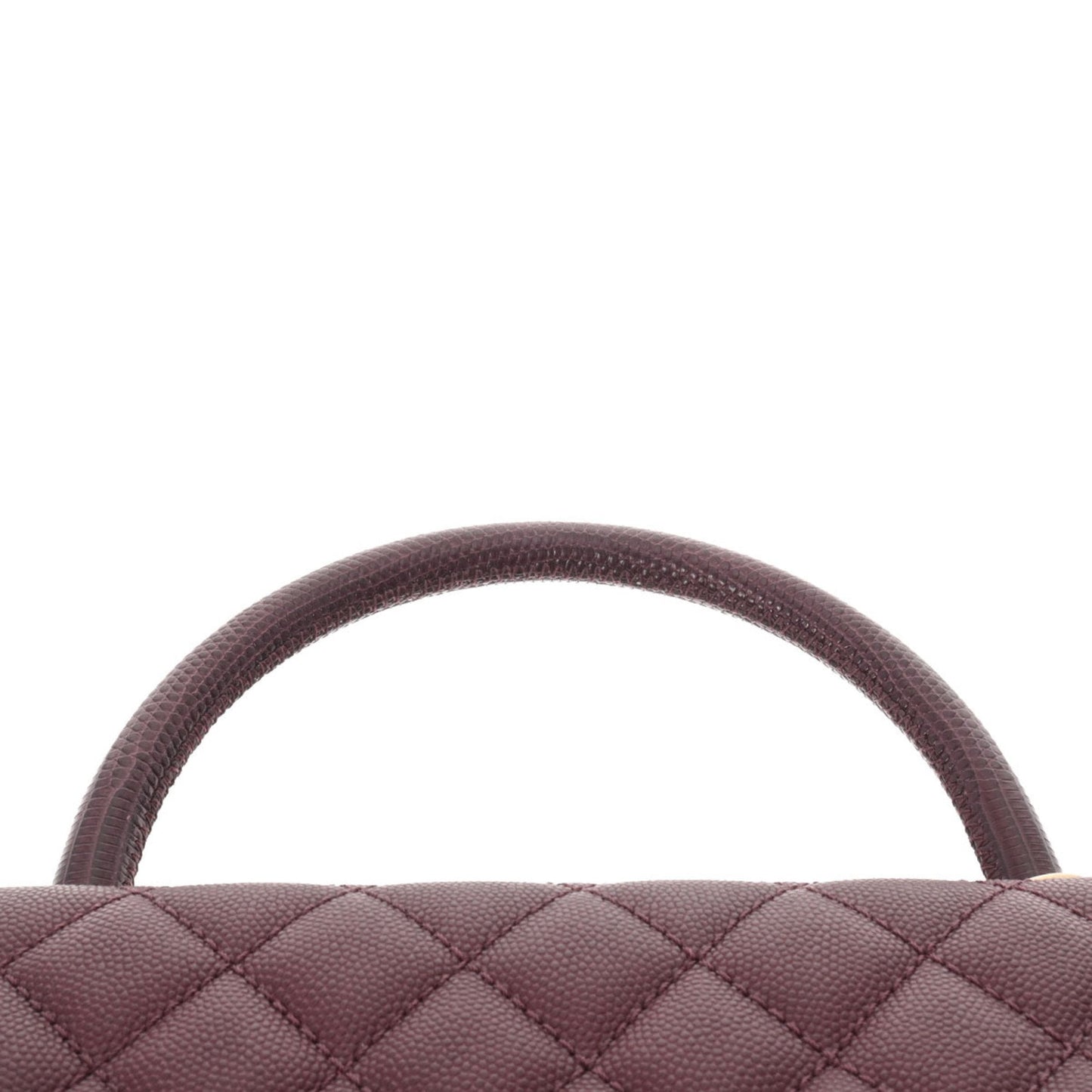 Luxury Chanel Matelasse Coco Handle 28 Bordeaux A92991 Ladies Caviar Skin Bag