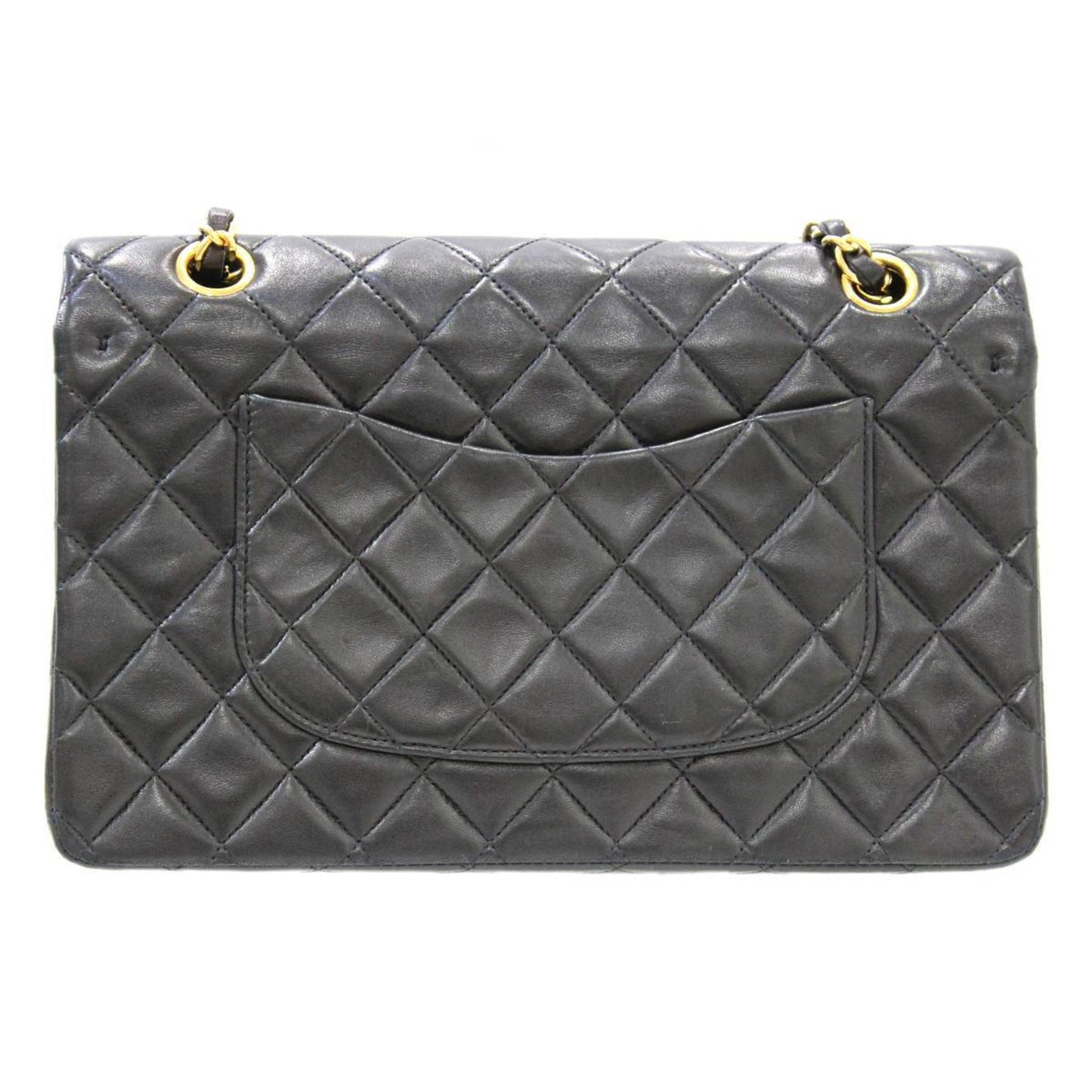 CHANEL matelasse lambskin chain shoulder bag double flap
