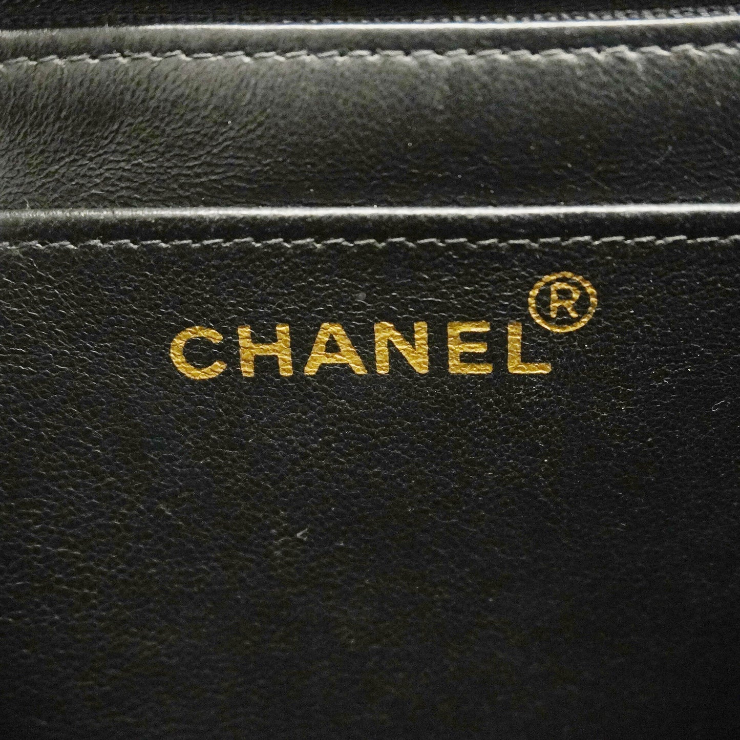 CHANEL  Matelasse Lambskin Women's Leather Handbag Black