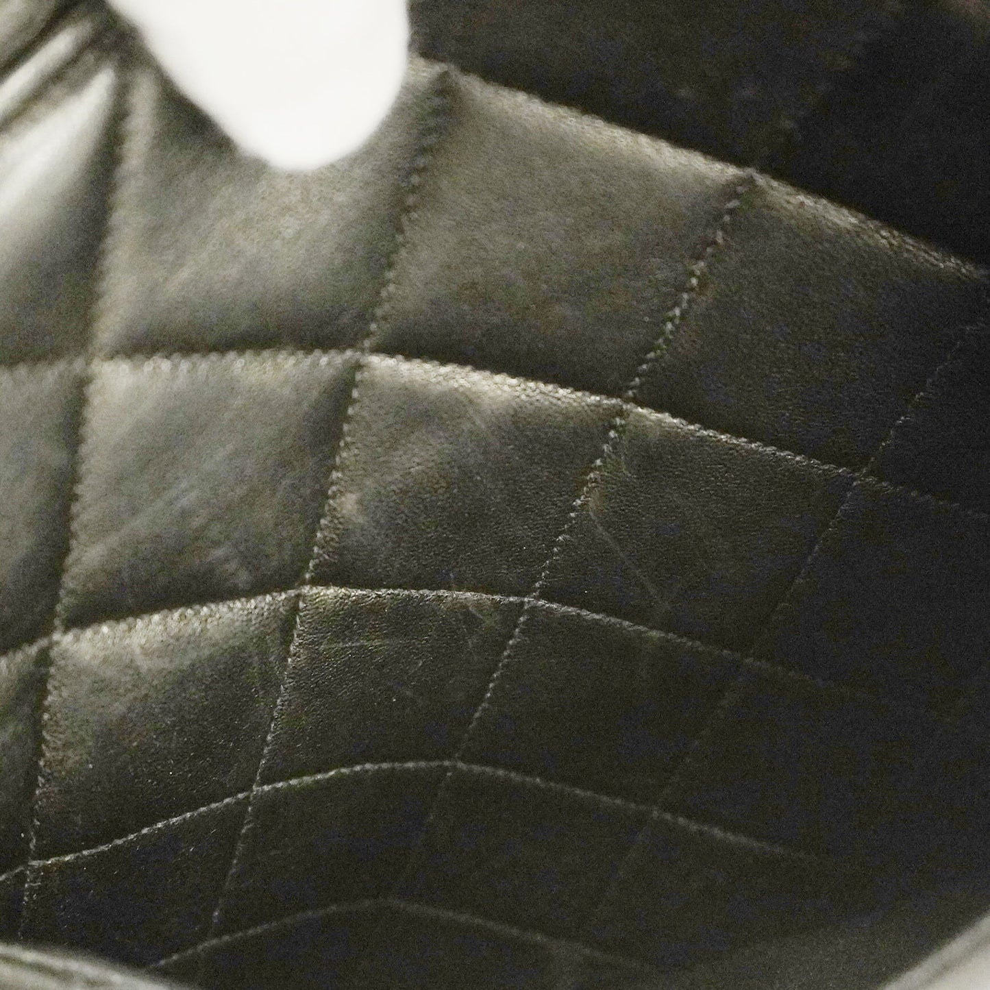 CHANEL  Matelasse Lambskin Women's Leather Handbag Black