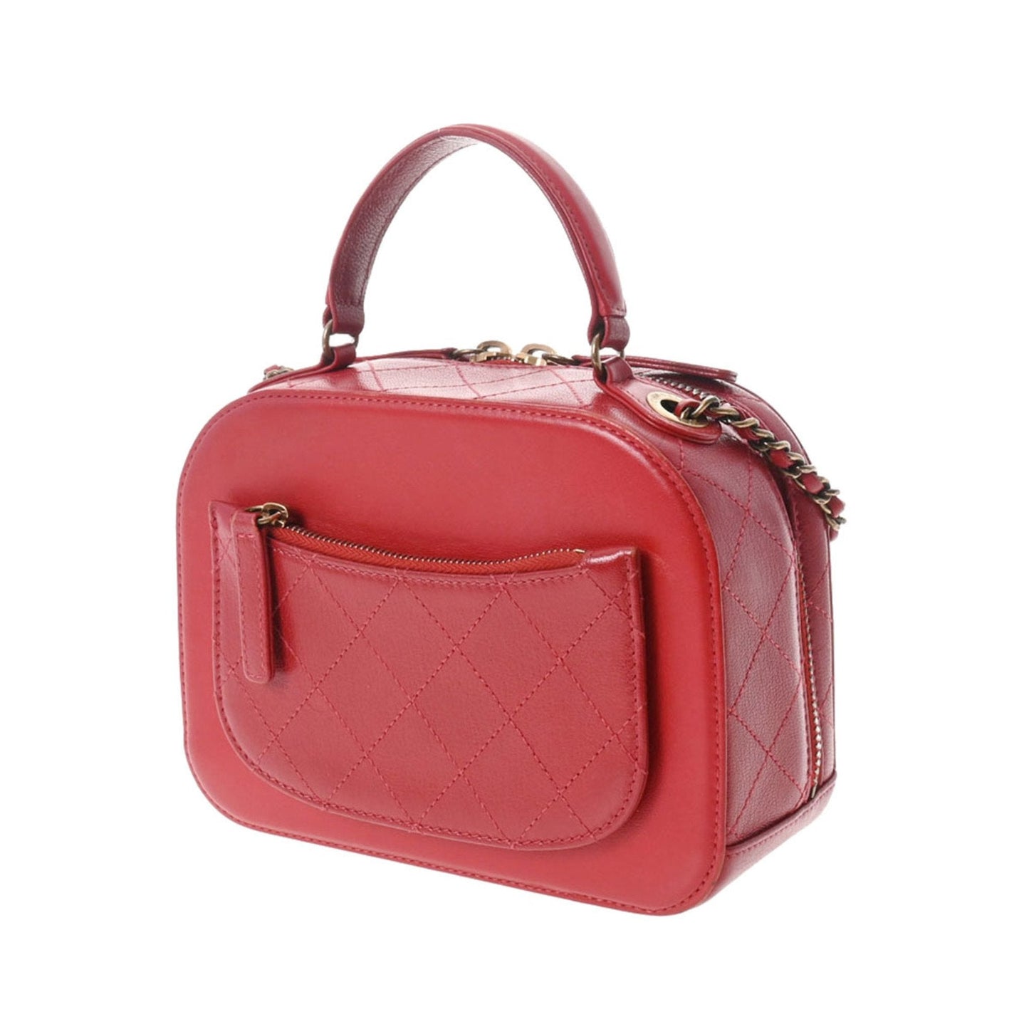 Luxury Chanel handbag red A93463 ladies calf shoulder bag