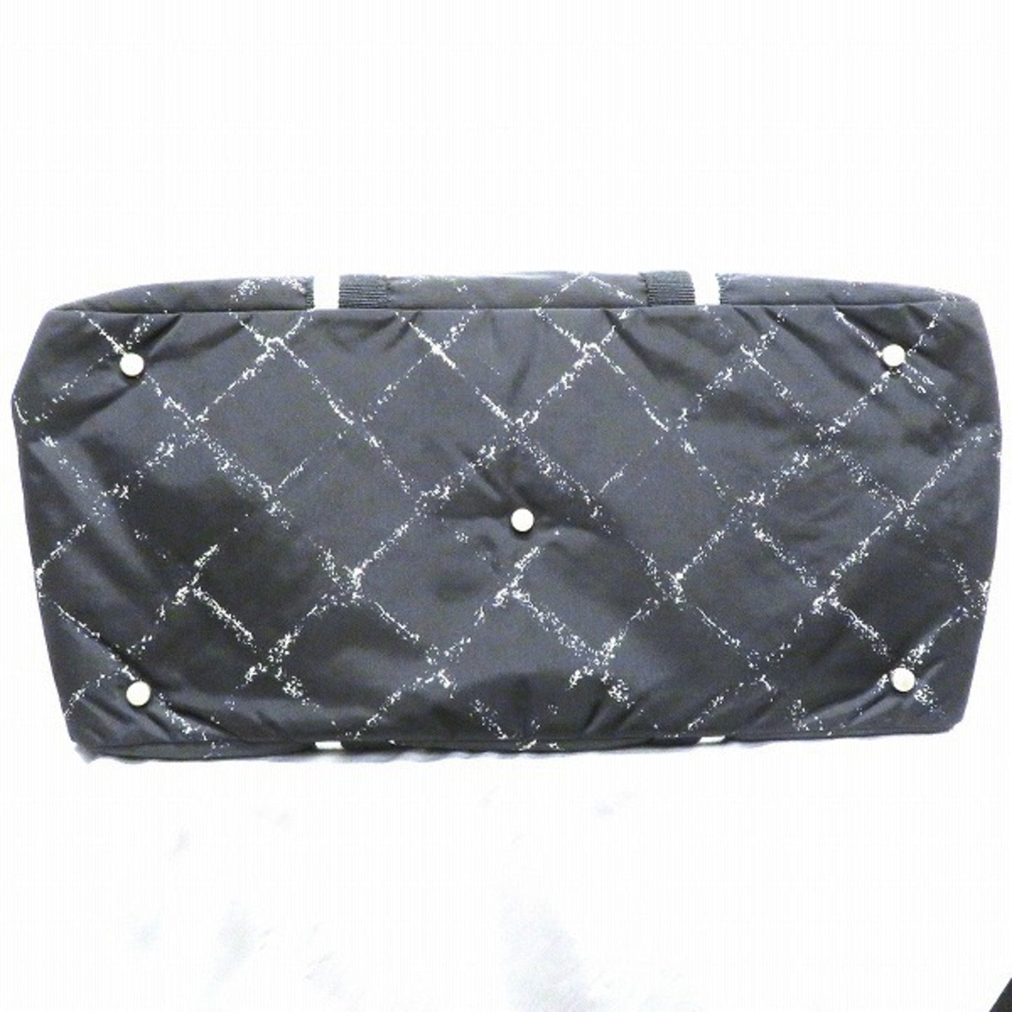 Luxury Chanel old travel line nylon bag Boston unisex