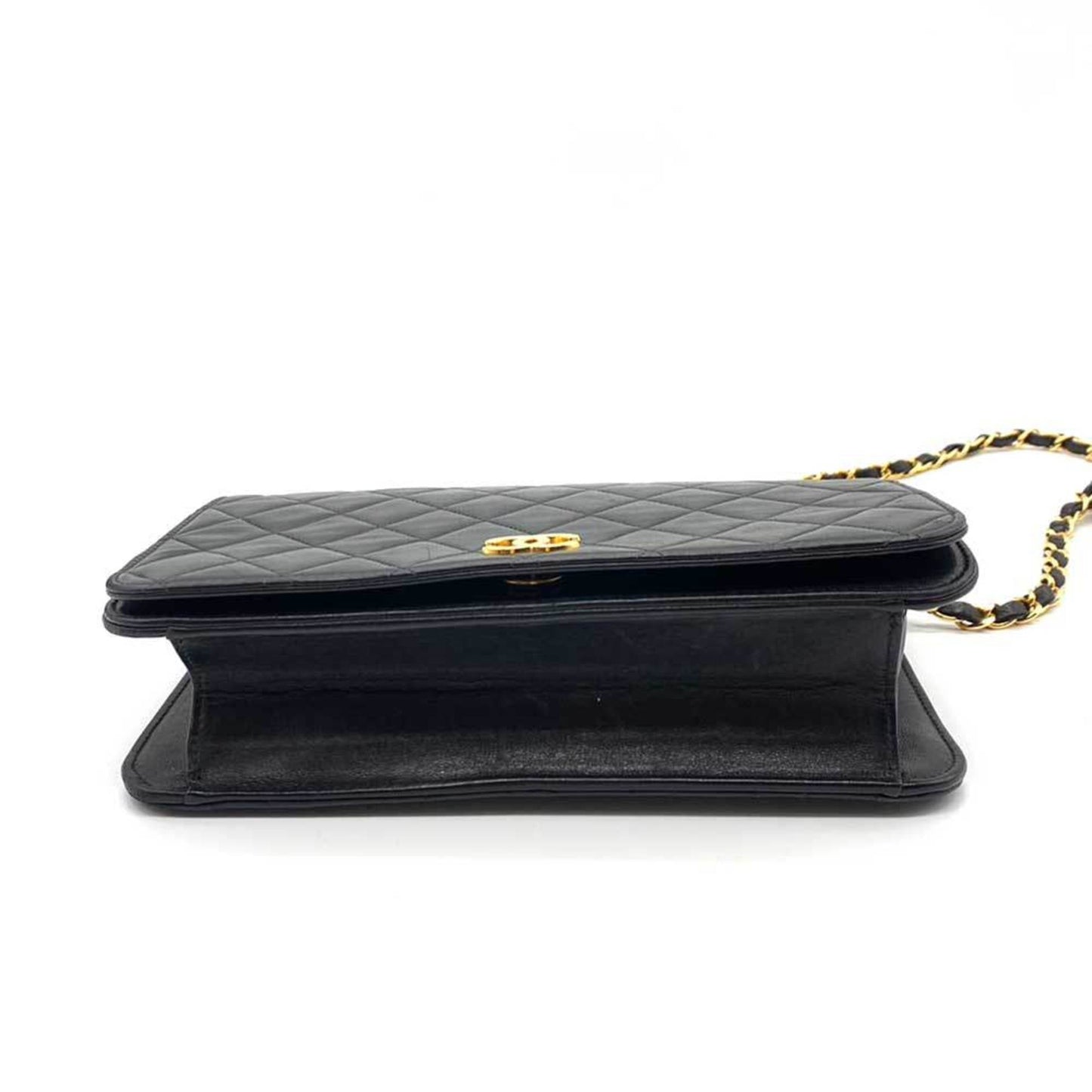 Luxury Chanel Bag Matelasse 23 Single Chain Shoulder Black Full Flap Push Lock Coco Mark Ladies Lambskin Leather A03568