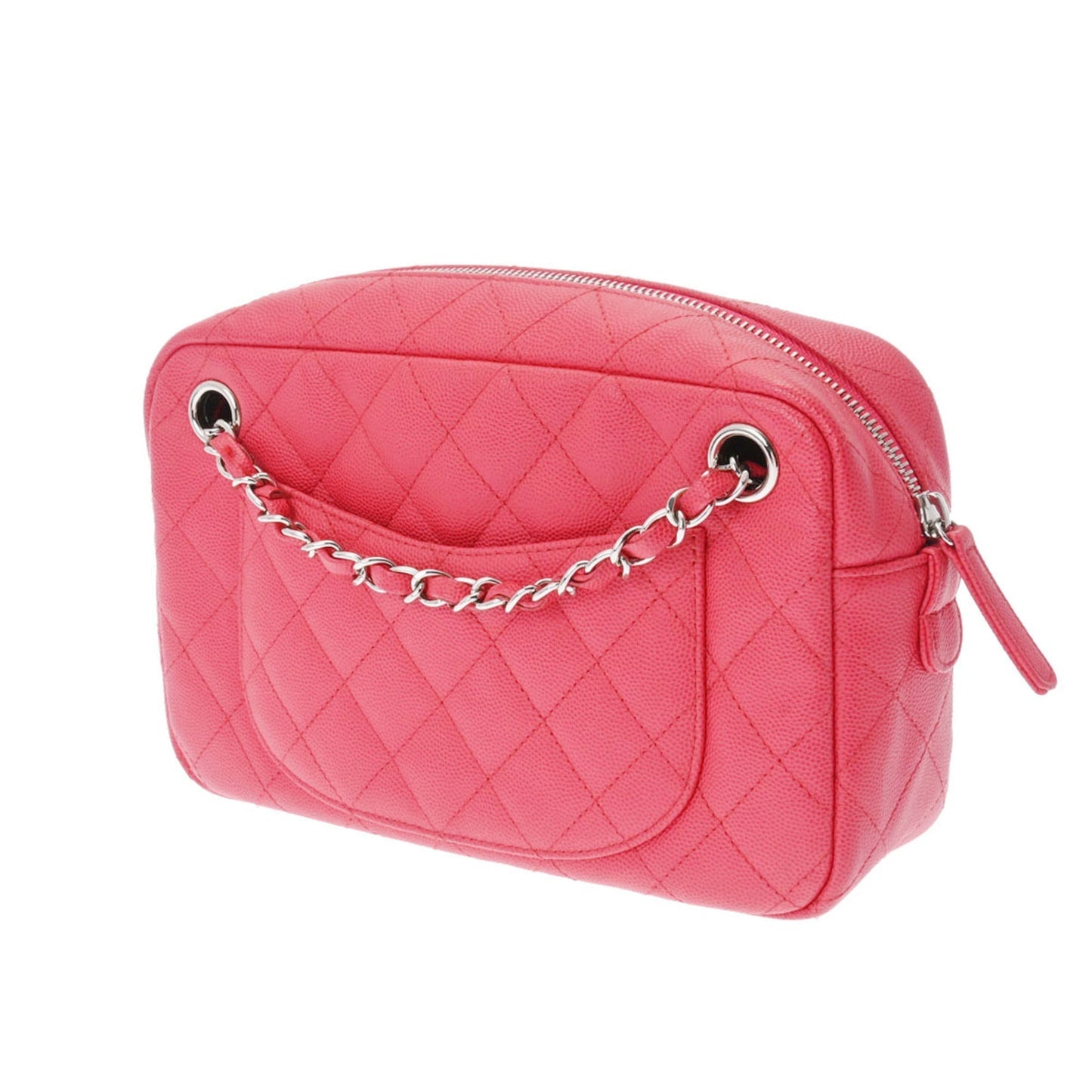 Luxury Chanel Matelasse Chain Shoulder Sold Product Pink A91731 Women's Caviar Skin Bag