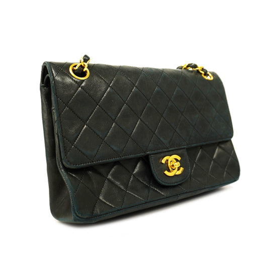 CHANEL  Matelasse W Flap W Chain Women's Leather Shoulder Bag Black