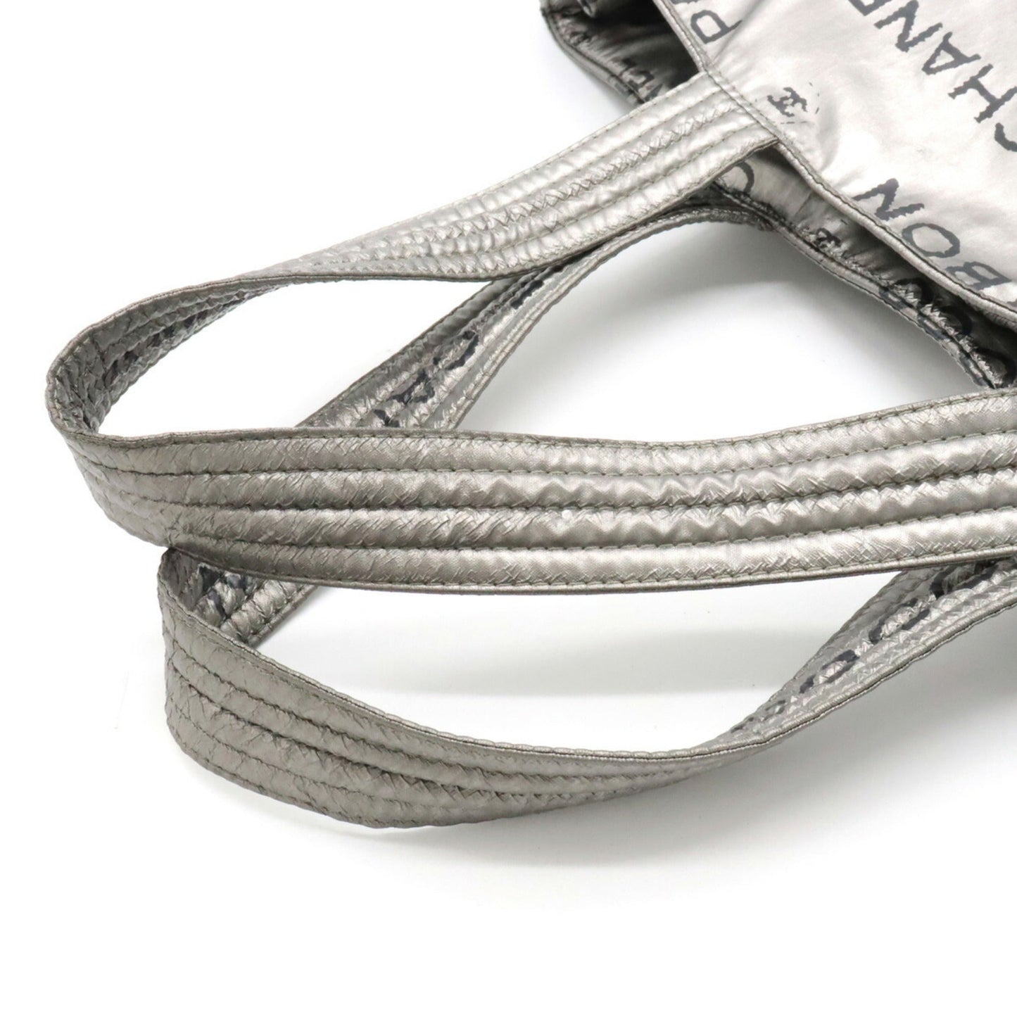 Luxury Chanel Unlimited Tote Bag Large Shoulder Nylon Silver 6113