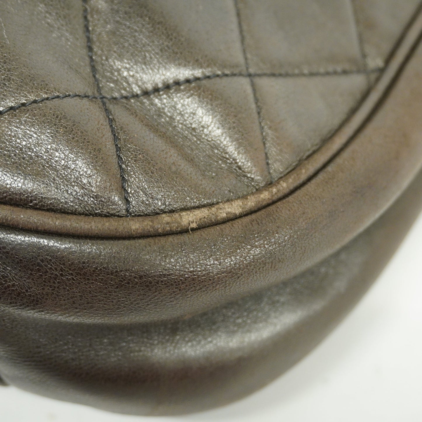 CHANEL  Matelasse Lambskin Women's Leather Shoulder Bag Black