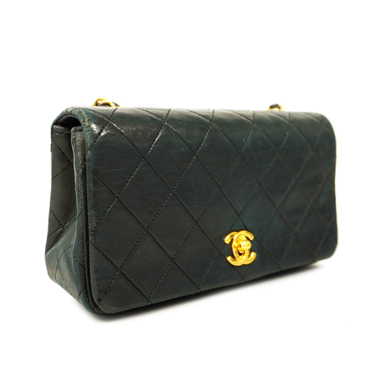 Luxury Chanel  Matelasse Chain Shoulder Women's Leather Shoulder Bag Black