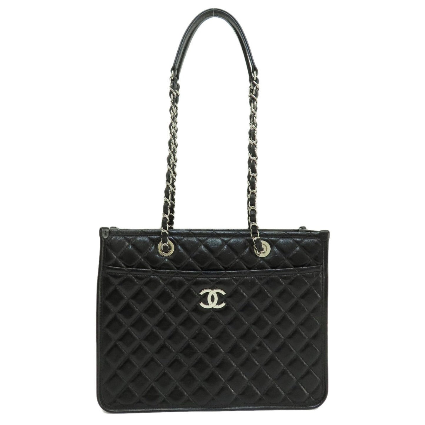 Luxury Chanel Chain Bag Matelasse Tote Calf Women's