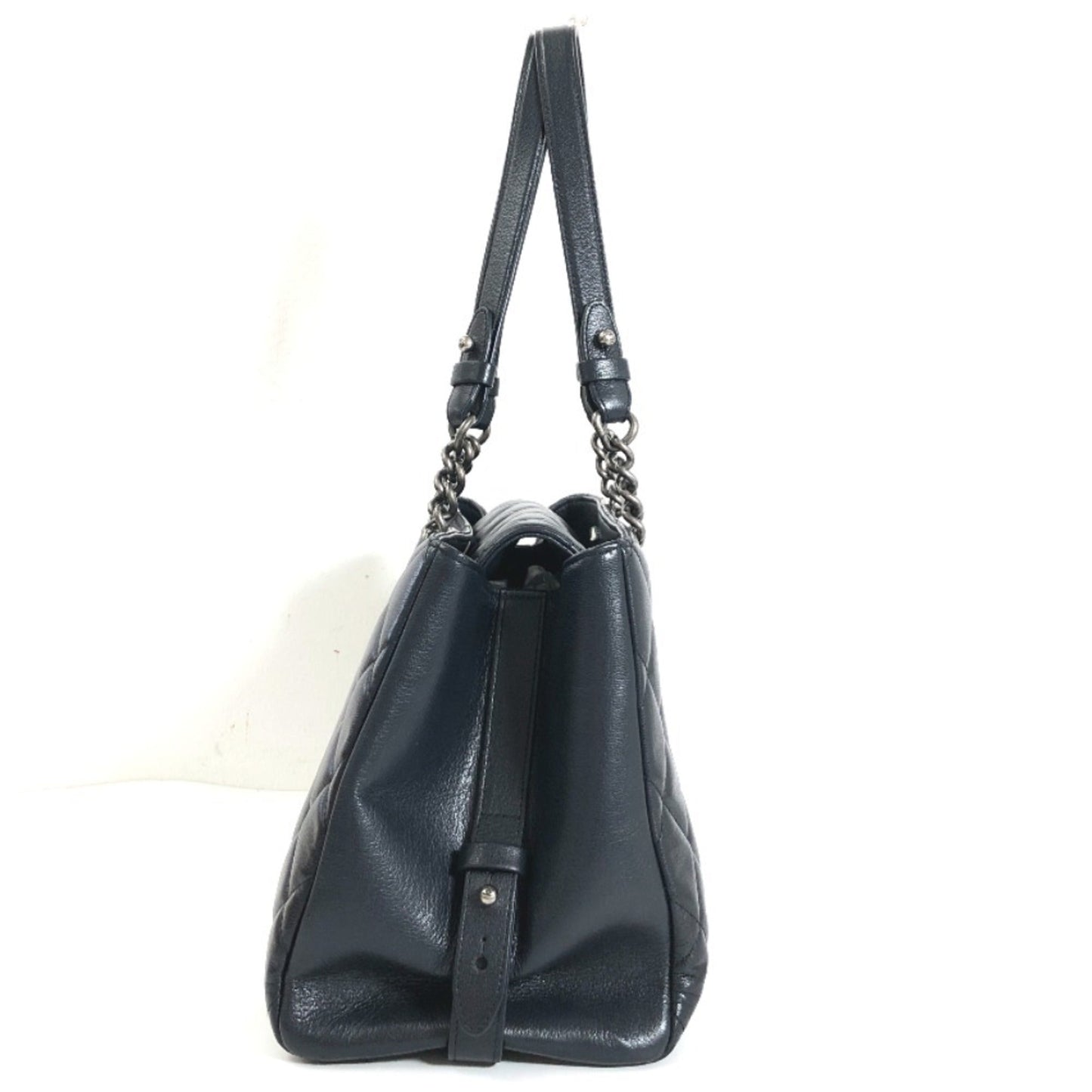 Luxury Chanel Shoulder Bag Boy  Chain Calf Leather Black Women's