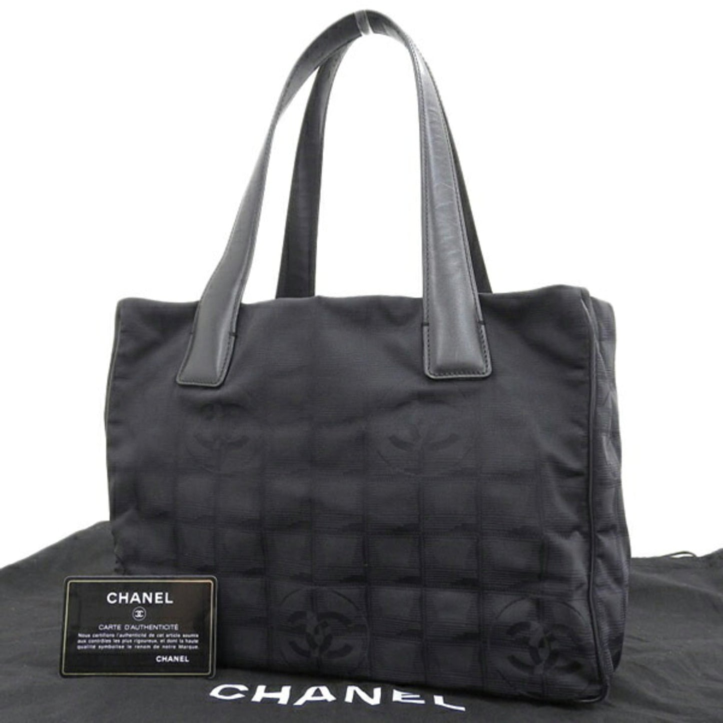 Luxury Chanel Nylon New Line PM Tote Bag Black Ladies
