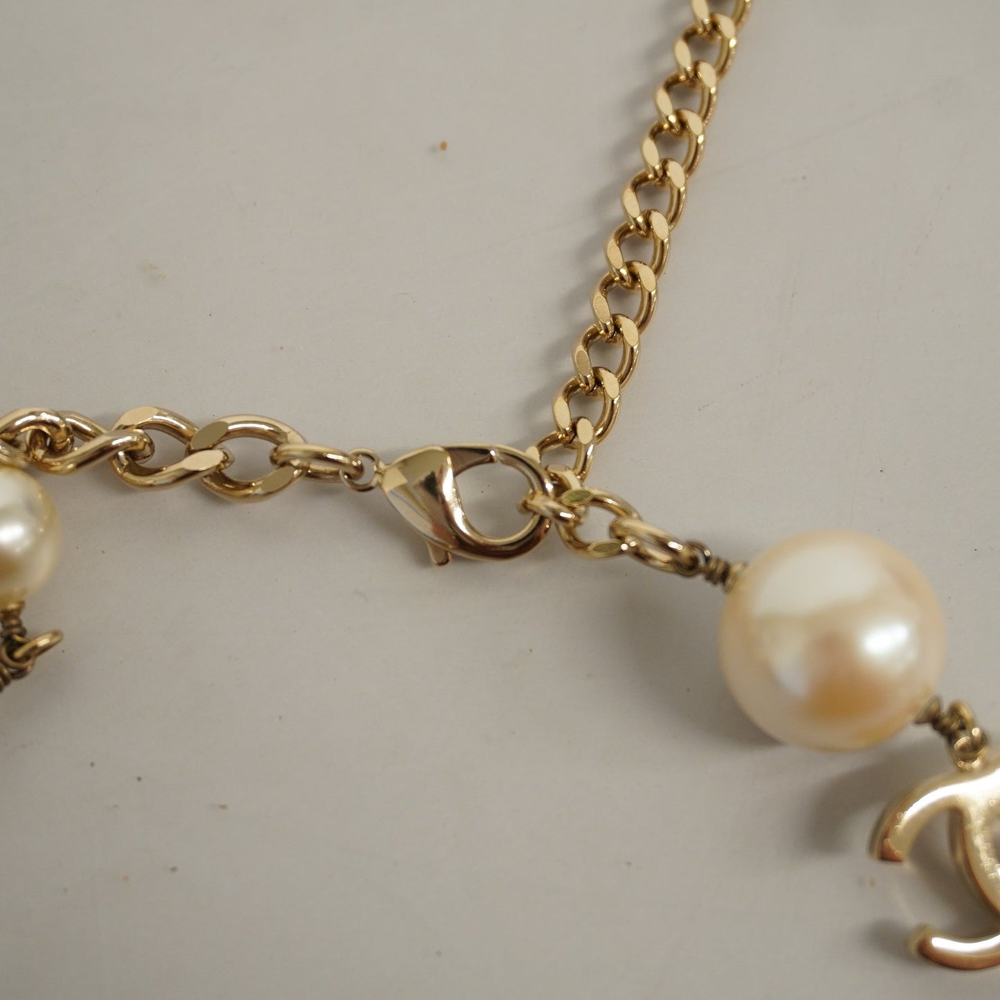 CHANELAuth  Chain Belt Gold Metal Women's Chain Belt Gold
