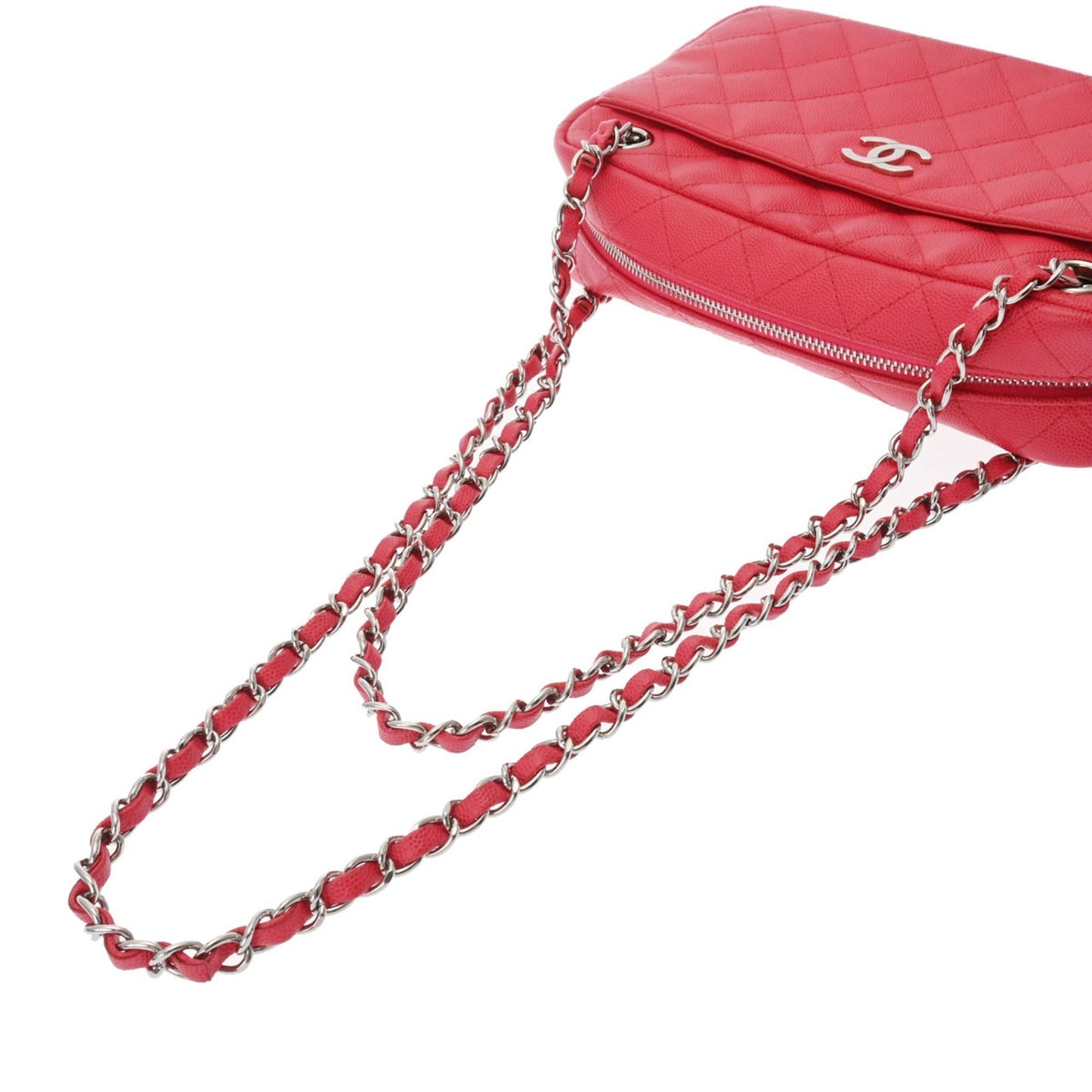 Luxury Chanel Matelasse Chain Shoulder Sold Product Pink A91731 Women's Caviar Skin Bag