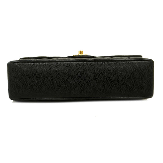 CHANEL  Big Matelasse W Flap W Chain Women's Caviar Leather Shoulder Bag