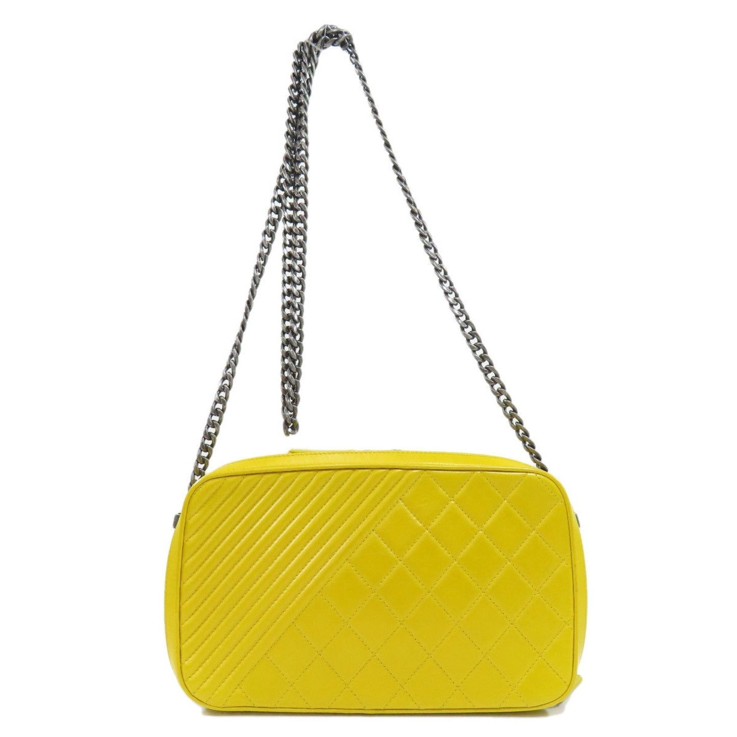 Luxury Chanel chain shoulder bag calf ladies