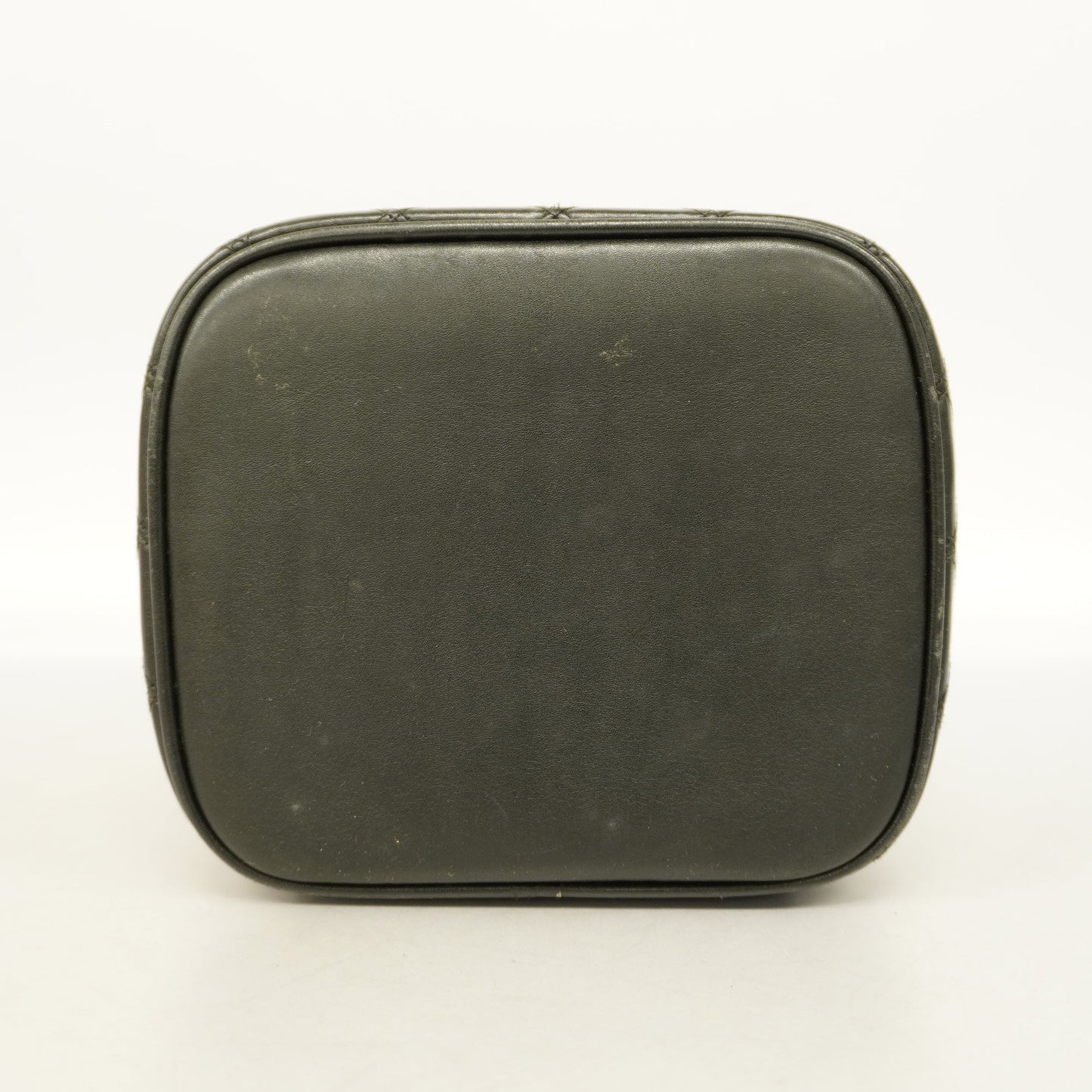 CHANEL  Bicolor Vanity Bag Women's Leather Vanity Bag Black
