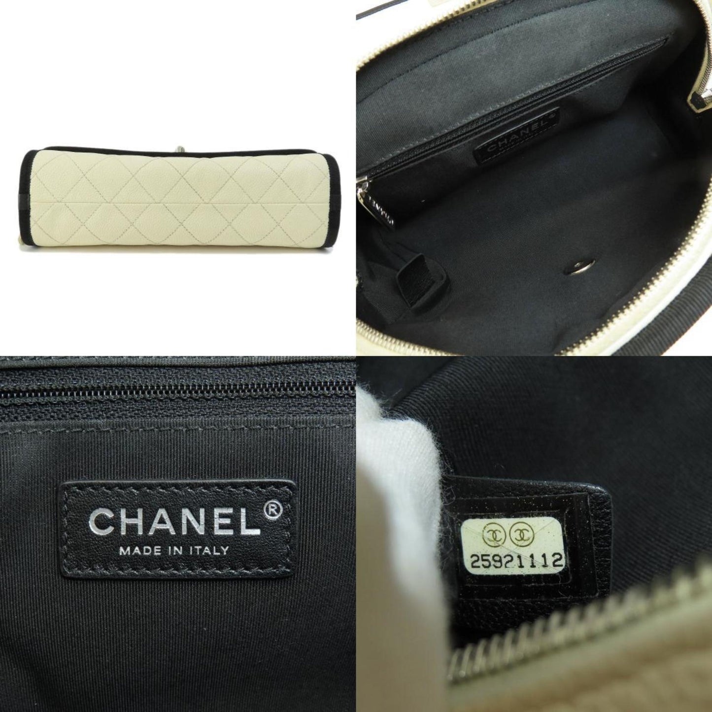 Luxury Chanel Matelasse Shoulder Bag Caviar Skin Women's