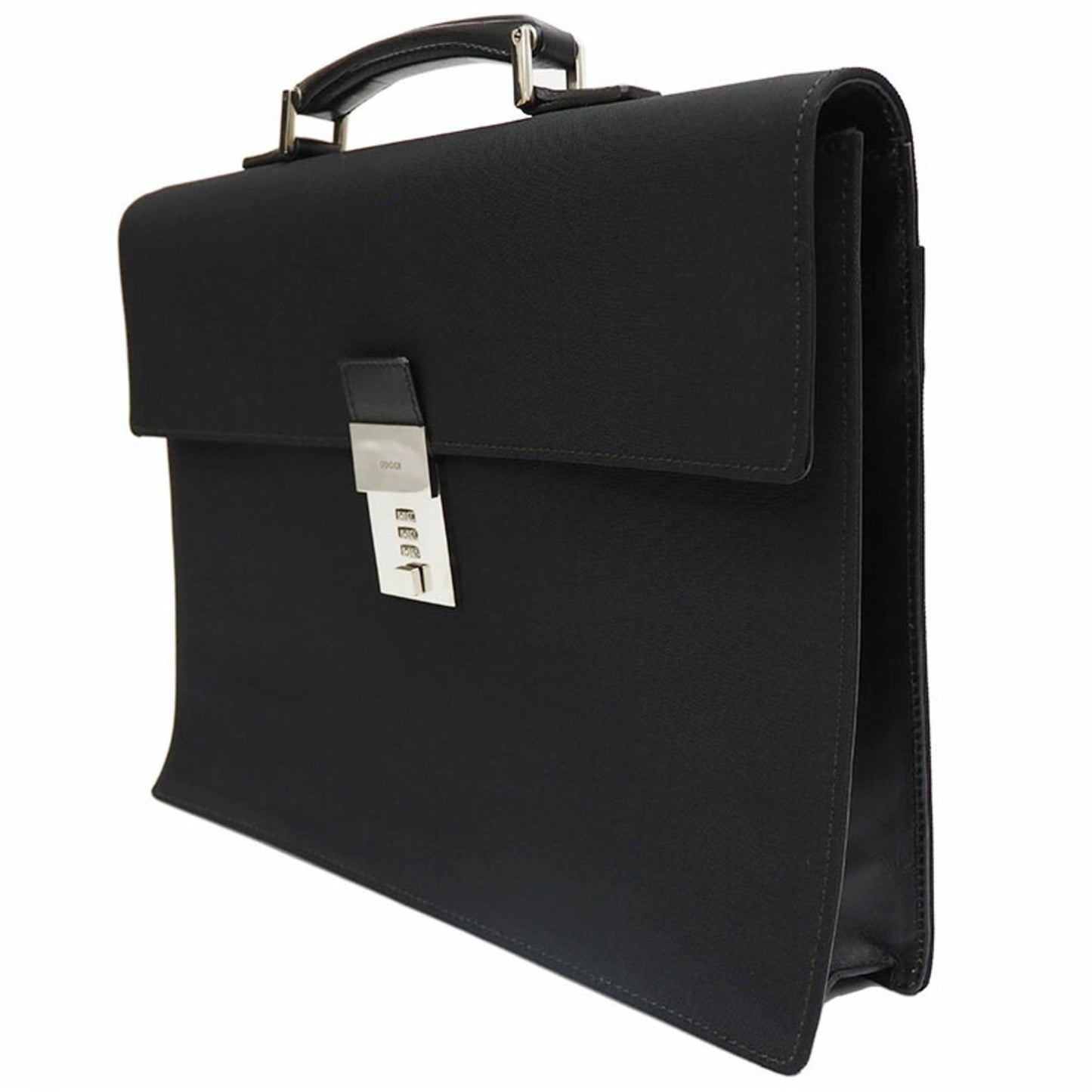 Luxury Gucci Trending 2025 Business Bag Briefcase Black Nylon Leather A4 Men's