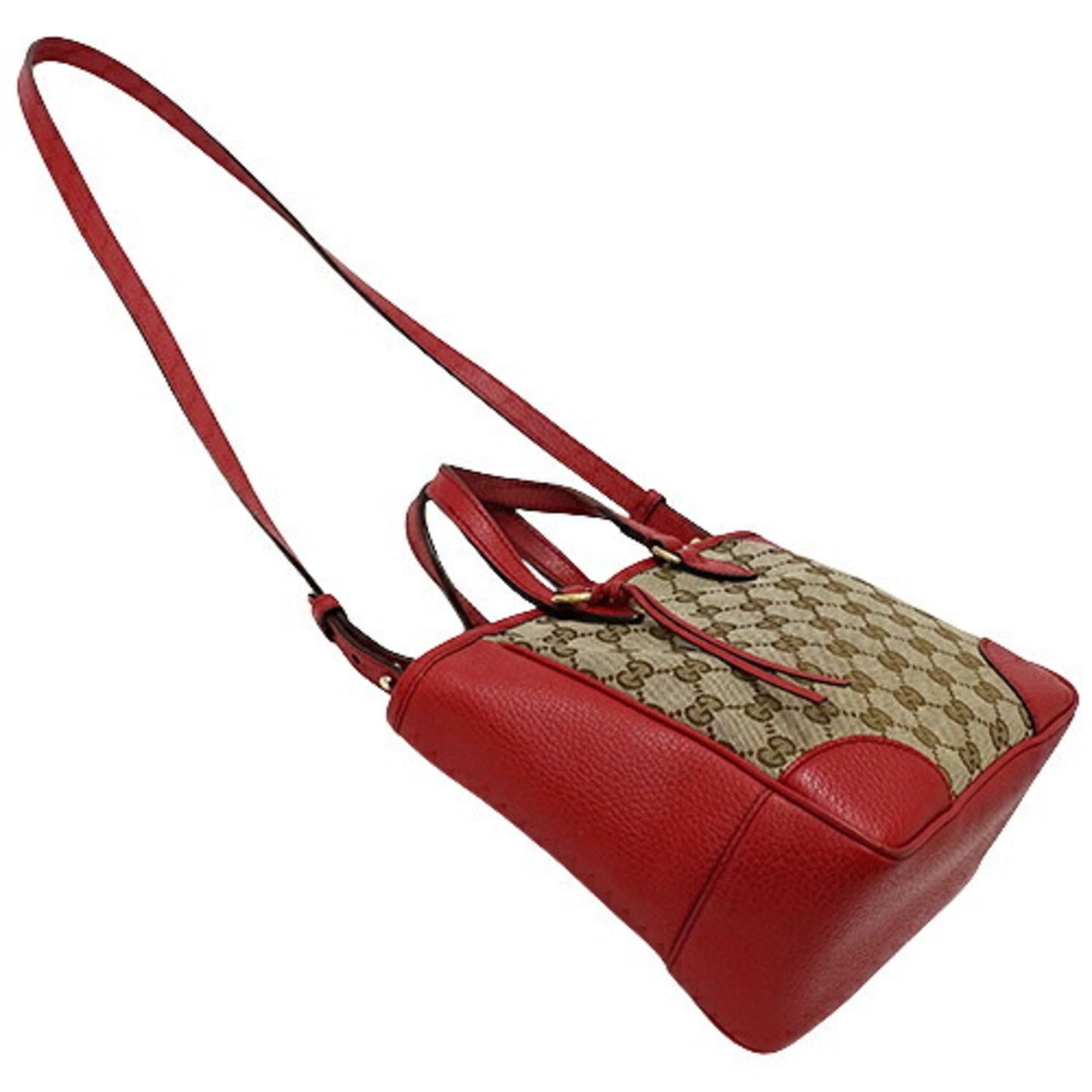 Luxury Gucci Trending 2025 bag ladies handbag shoulder 2way GG canvas brown red