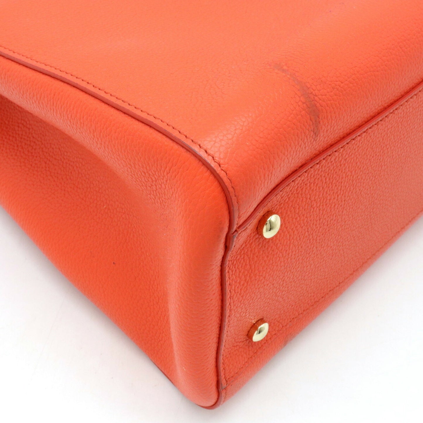 Luxury Chanel Neo Executive Line Coco Mark Handbag Shoulder Bag Caviar Skin Leather Orange A69930