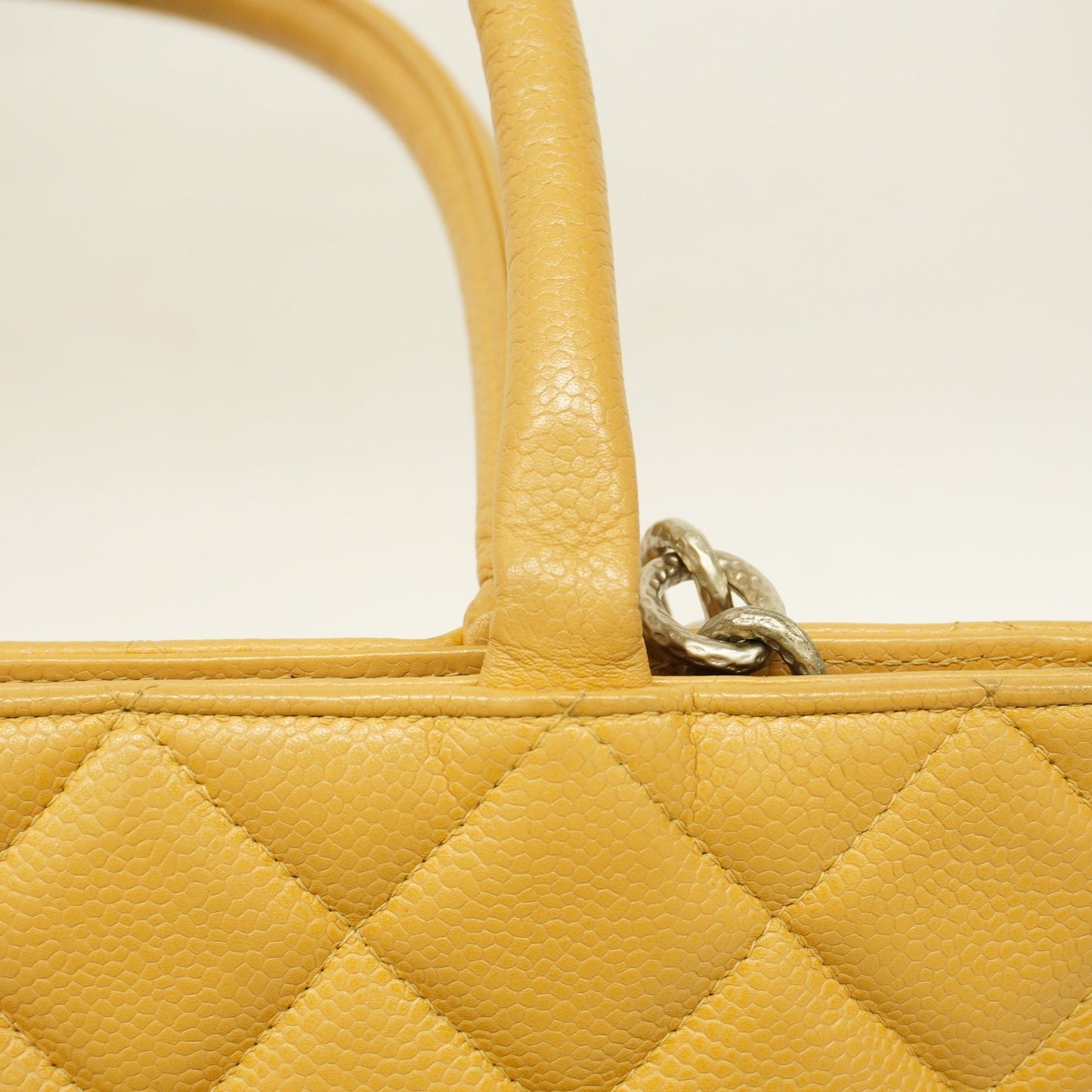 CHANEL  Reprint Tote Women's Caviar Leather Tote Bag Beige