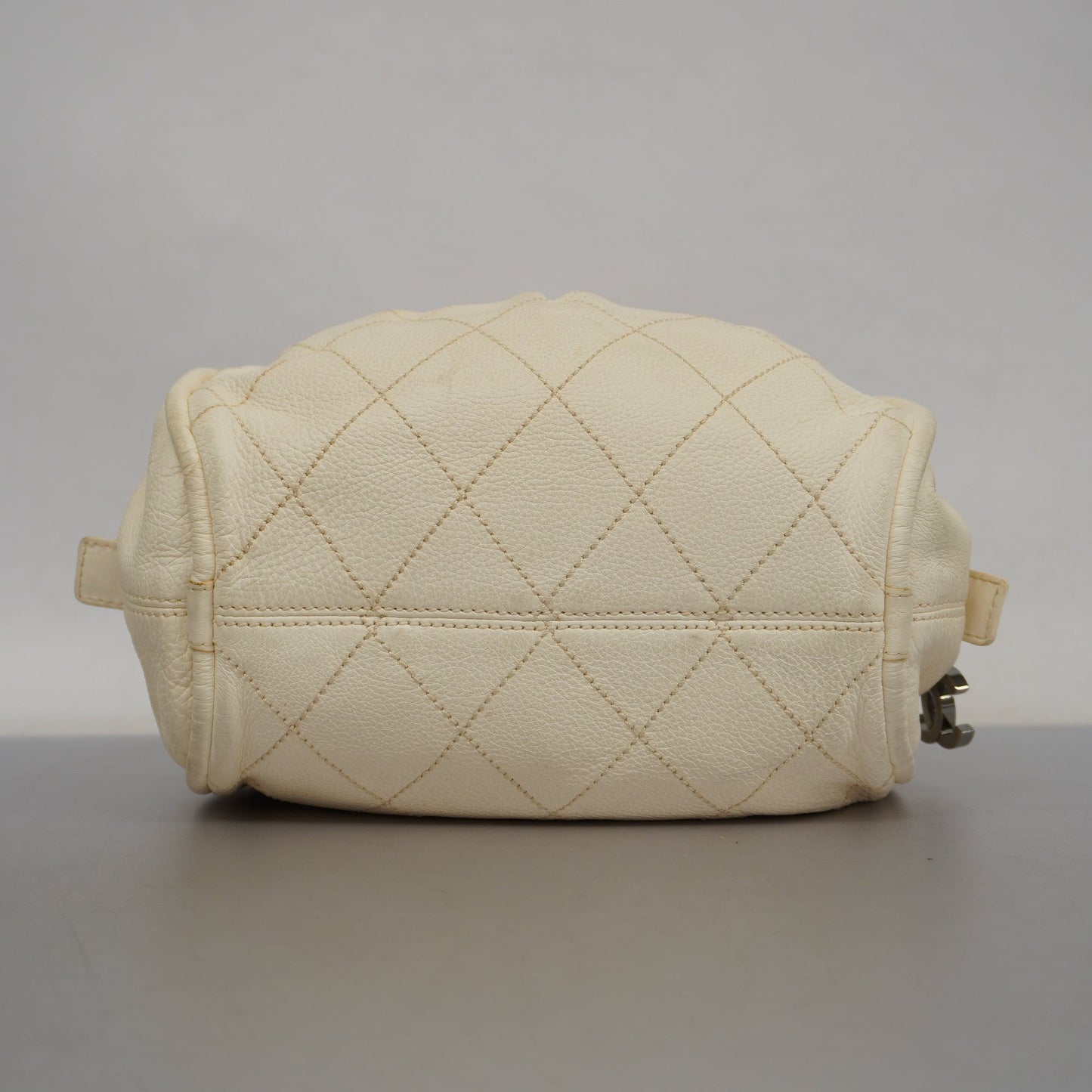 CHANELAuth  Wild Stitch Handbag Women's Leather Handbag Ivory