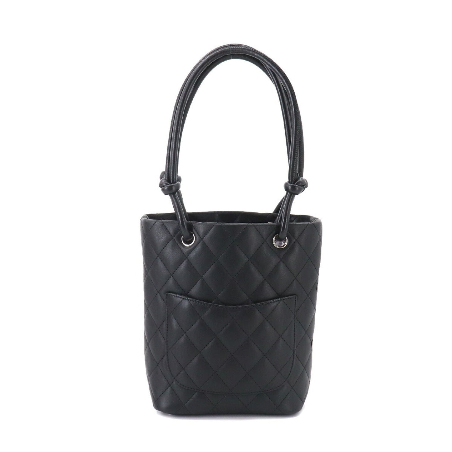 Luxury Chanel cambon line small tote bag leather black white A25166 vintage Cambon Line Small Tote Bag