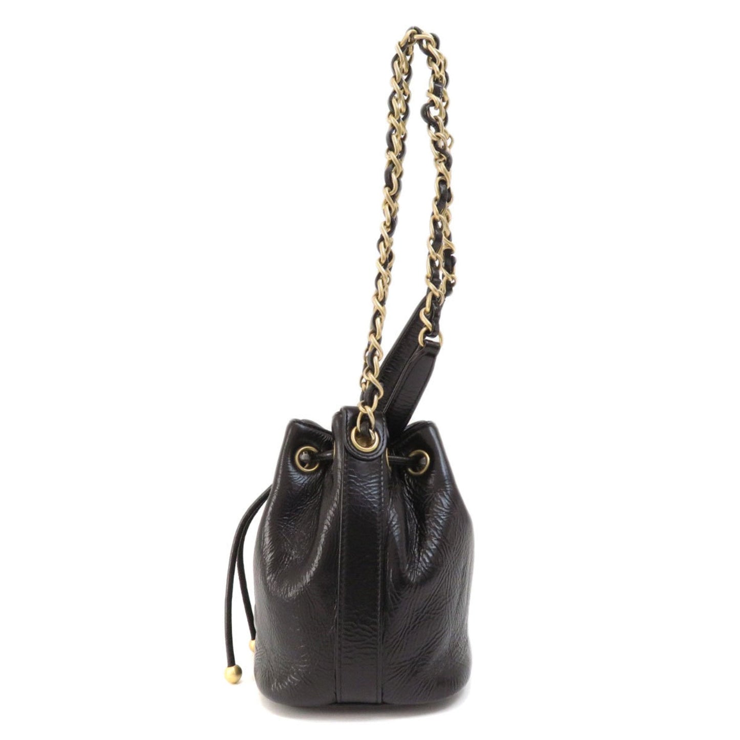 Luxury Chanel Chain Shoulder Coco Mark Bag Calf Women's