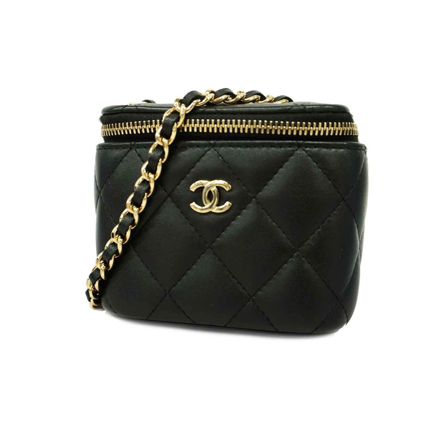 Luxury Chanel  Matelasse Vanity Bag Crochet Chain Shoulder Women's Vanity Bag