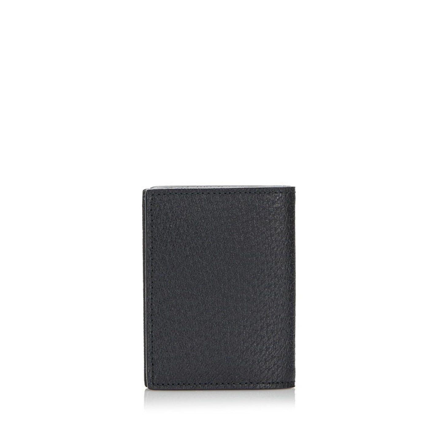 Luxury Gucci GG Marmont Double Card Case Business Holder 428737 Black Leather Ladies GUCCI